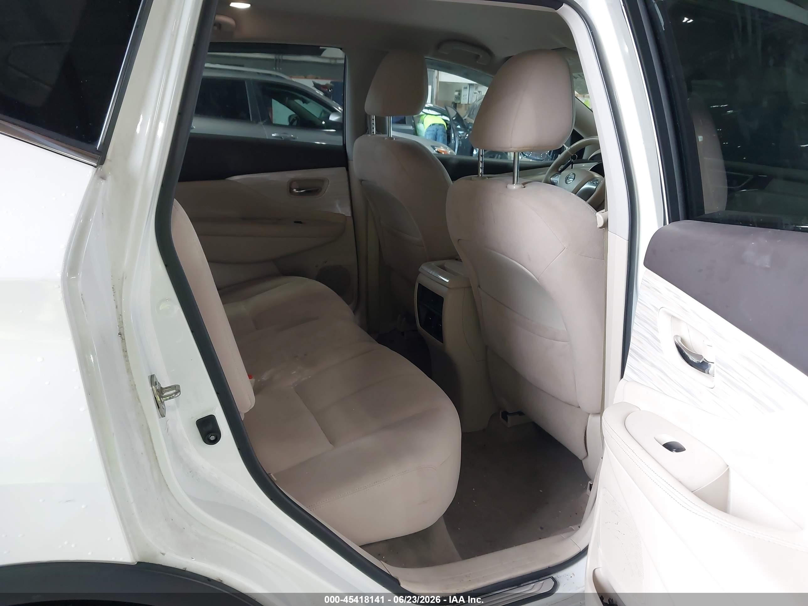 2015 Nissan Murano Sv White vin: 5N1AZ2MH7FN291299
