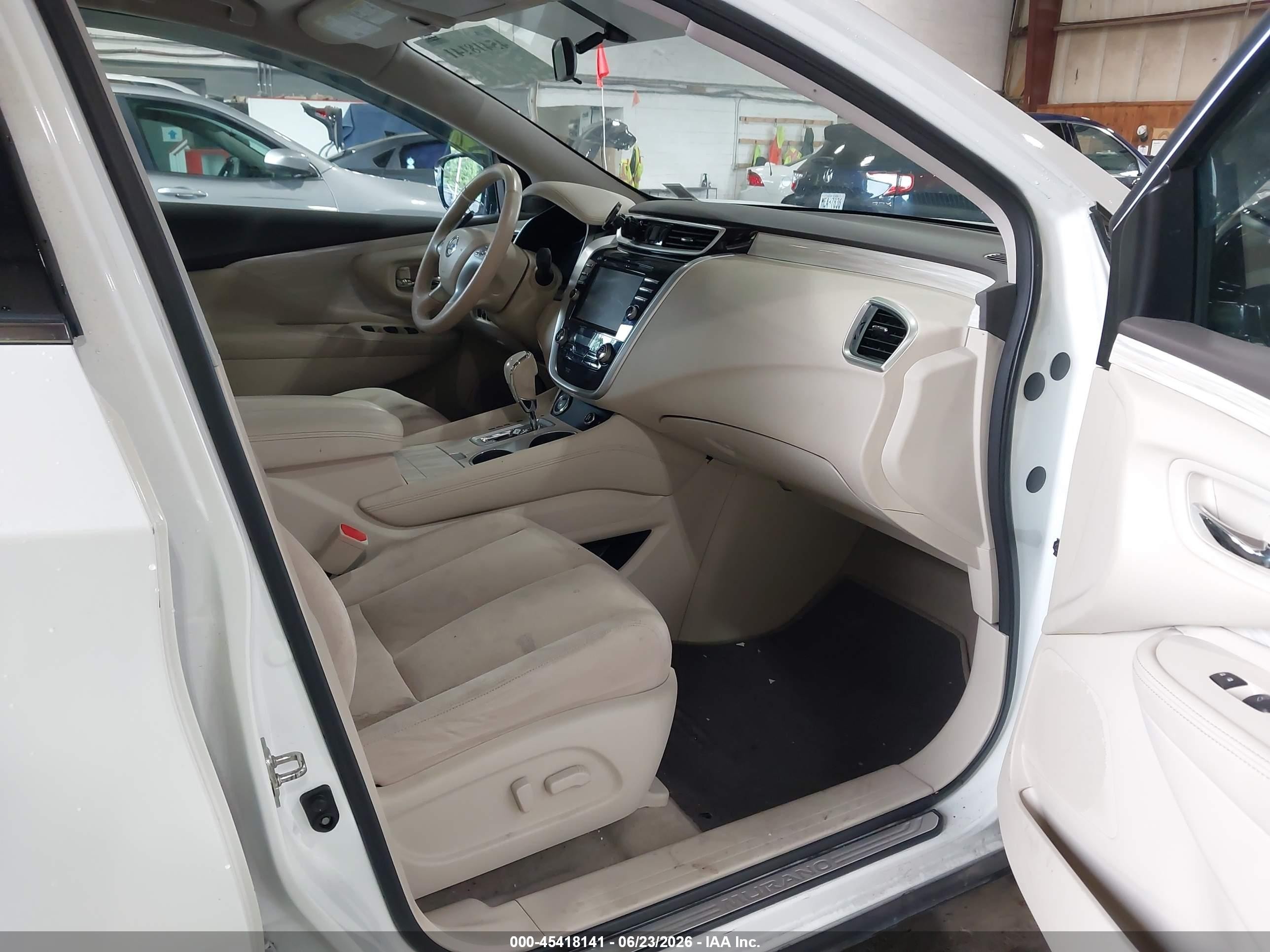 2015 Nissan Murano Sv White vin: 5N1AZ2MH7FN291299