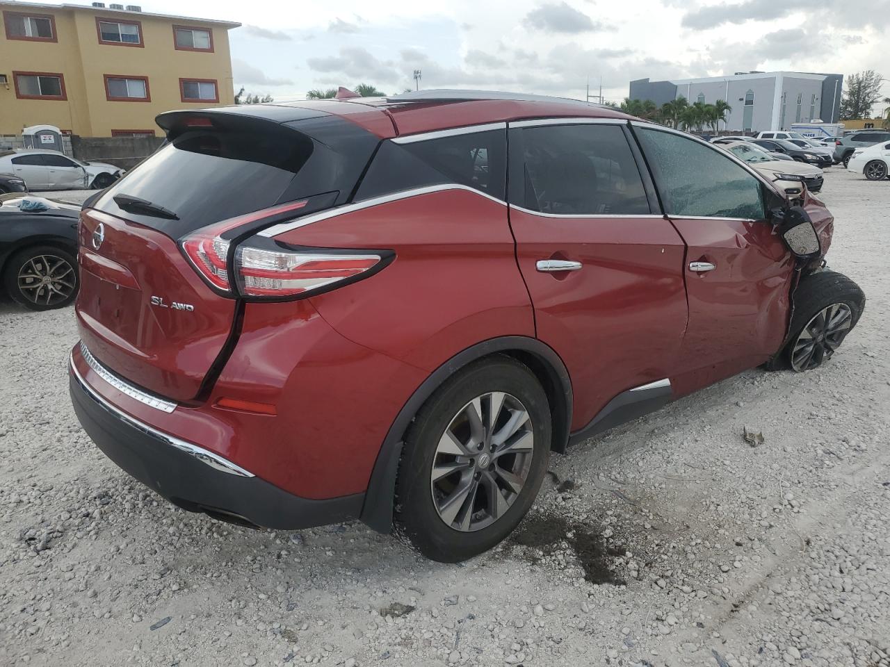 2015 Nissan Murano Sl Red vin: 5N1AZ2MH8FN203053