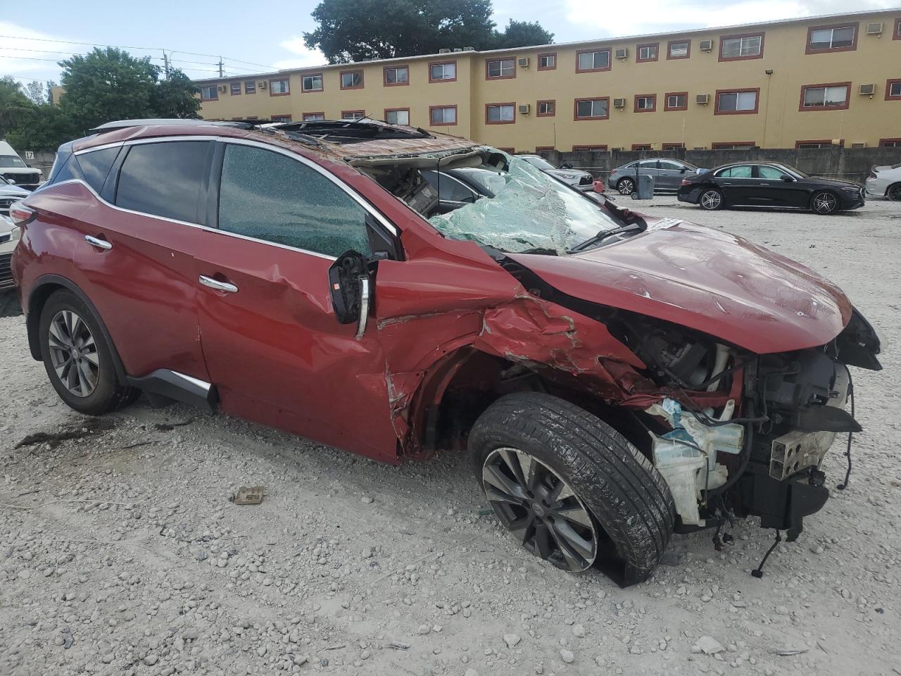 2015 Nissan Murano Sl Red vin: 5N1AZ2MH8FN203053