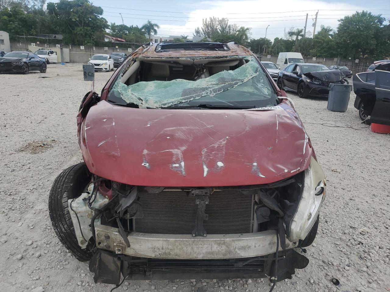 2015 Nissan Murano Sl Red vin: 5N1AZ2MH8FN203053