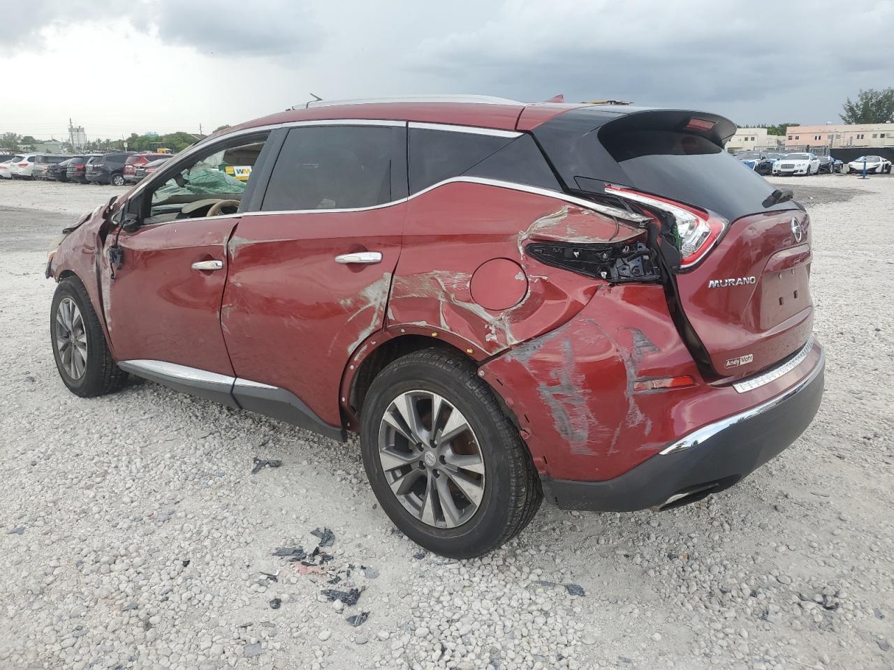 2015 Nissan Murano Sl Red vin: 5N1AZ2MH8FN203053