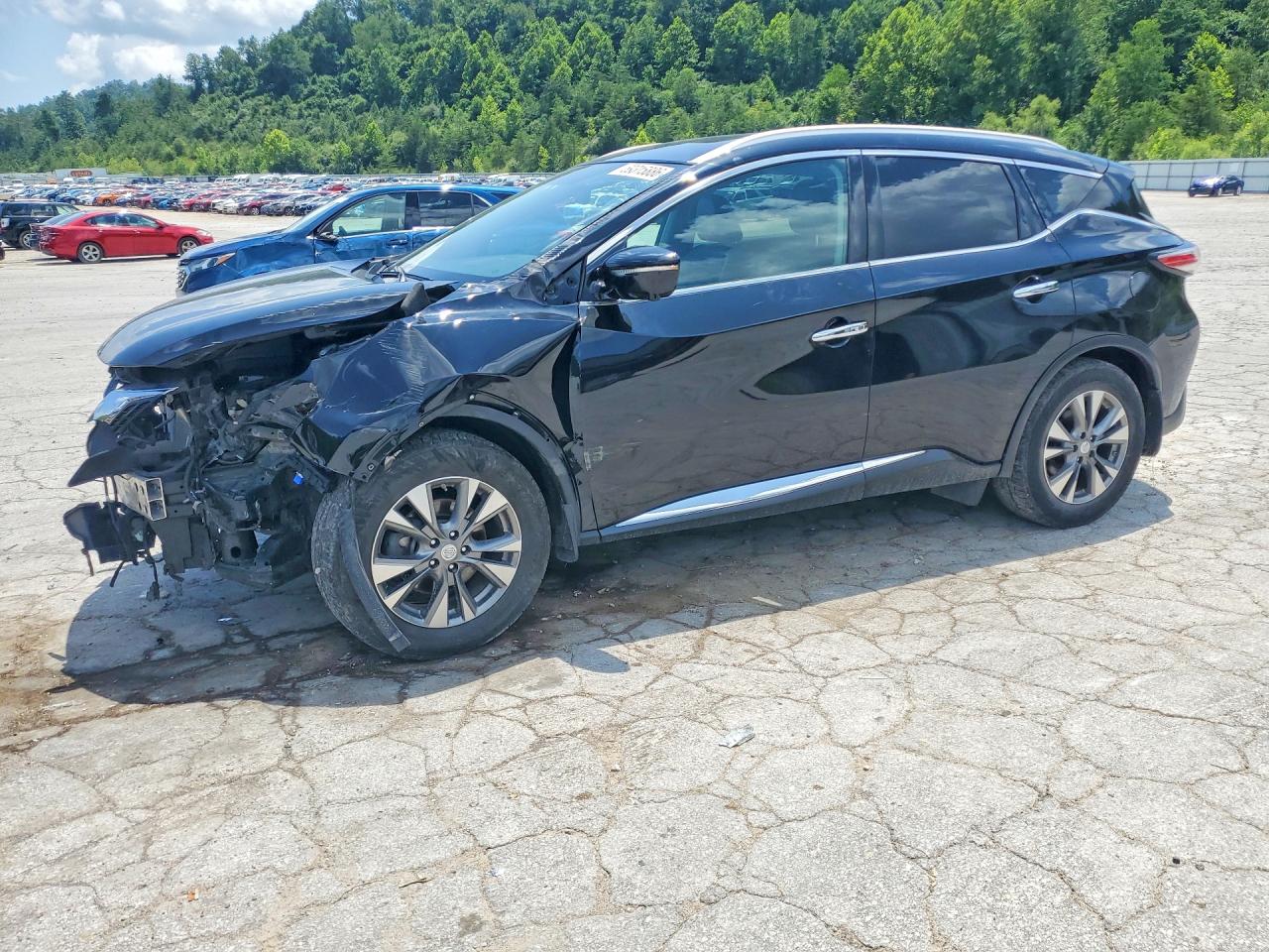 2015 Nissan Murano Sl Black vin: 5N1AZ2MH8FN203831
