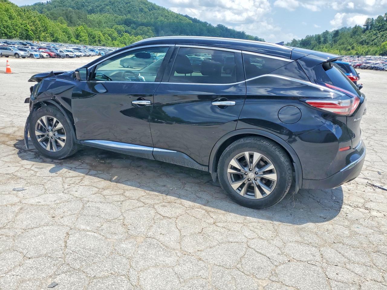 2015 Nissan Murano Sl Black vin: 5N1AZ2MH8FN203831