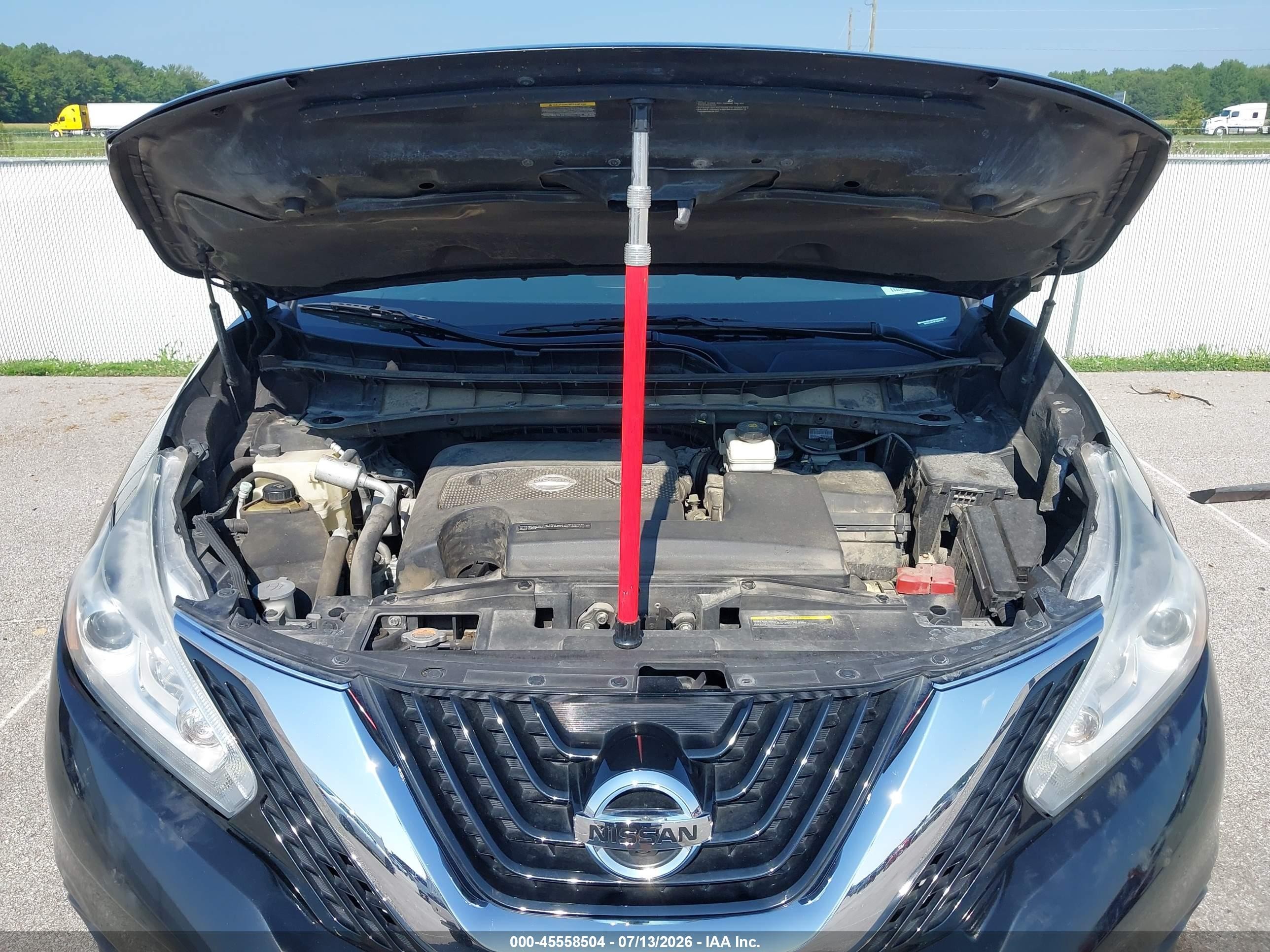 2015 Nissan Murano Sl Black vin: 5N1AZ2MH8FN204719