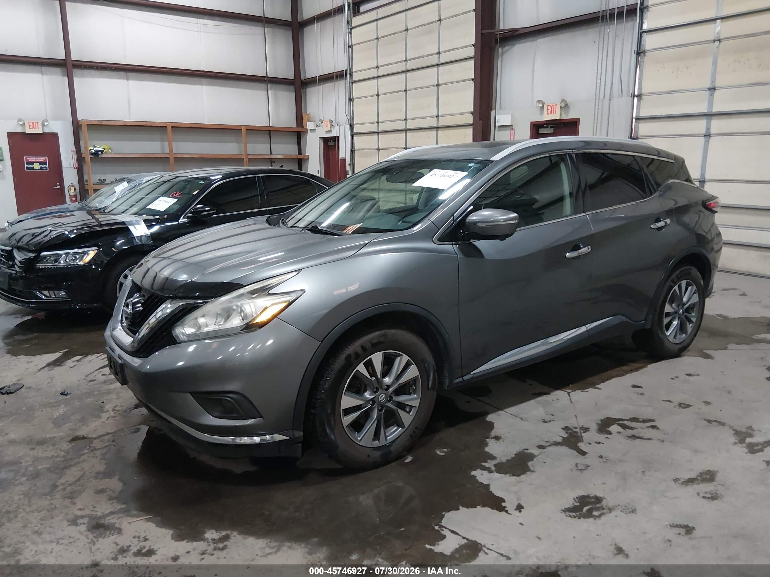 2015 Nissan Murano Sl Gray vin: 5N1AZ2MH8FN225697