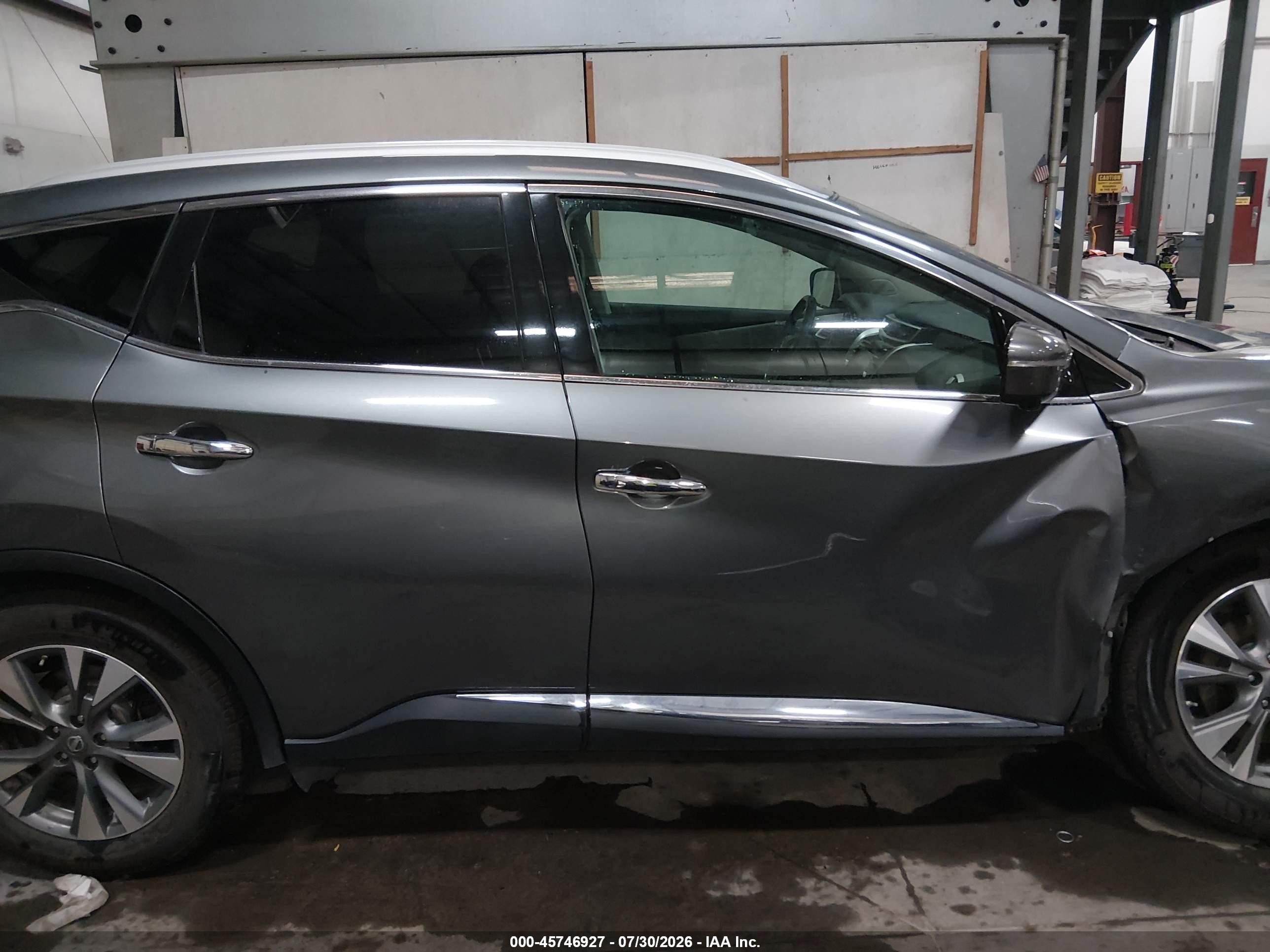 2015 Nissan Murano Sl Gray vin: 5N1AZ2MH8FN225697