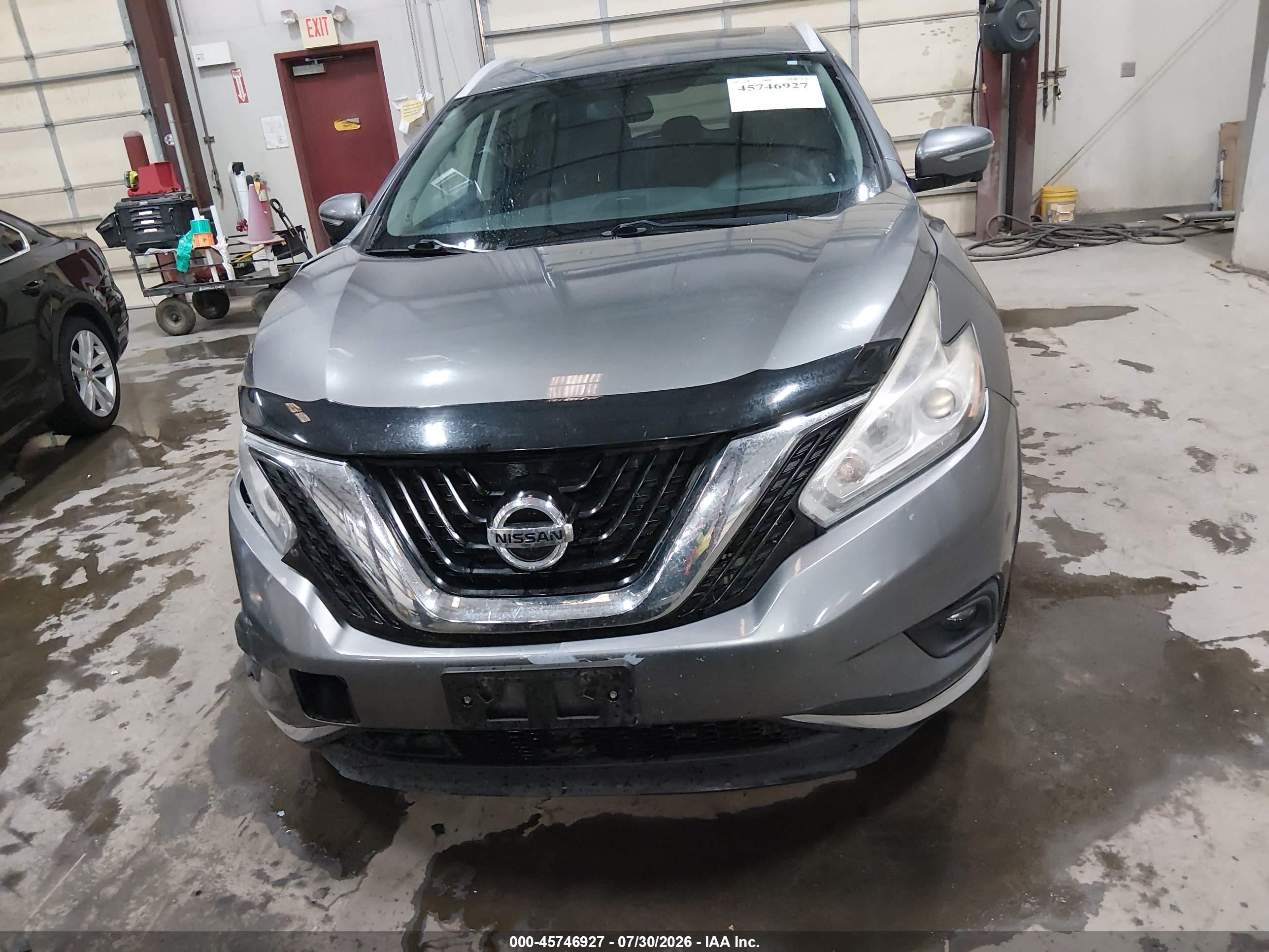 2015 Nissan Murano Sl Gray vin: 5N1AZ2MH8FN225697