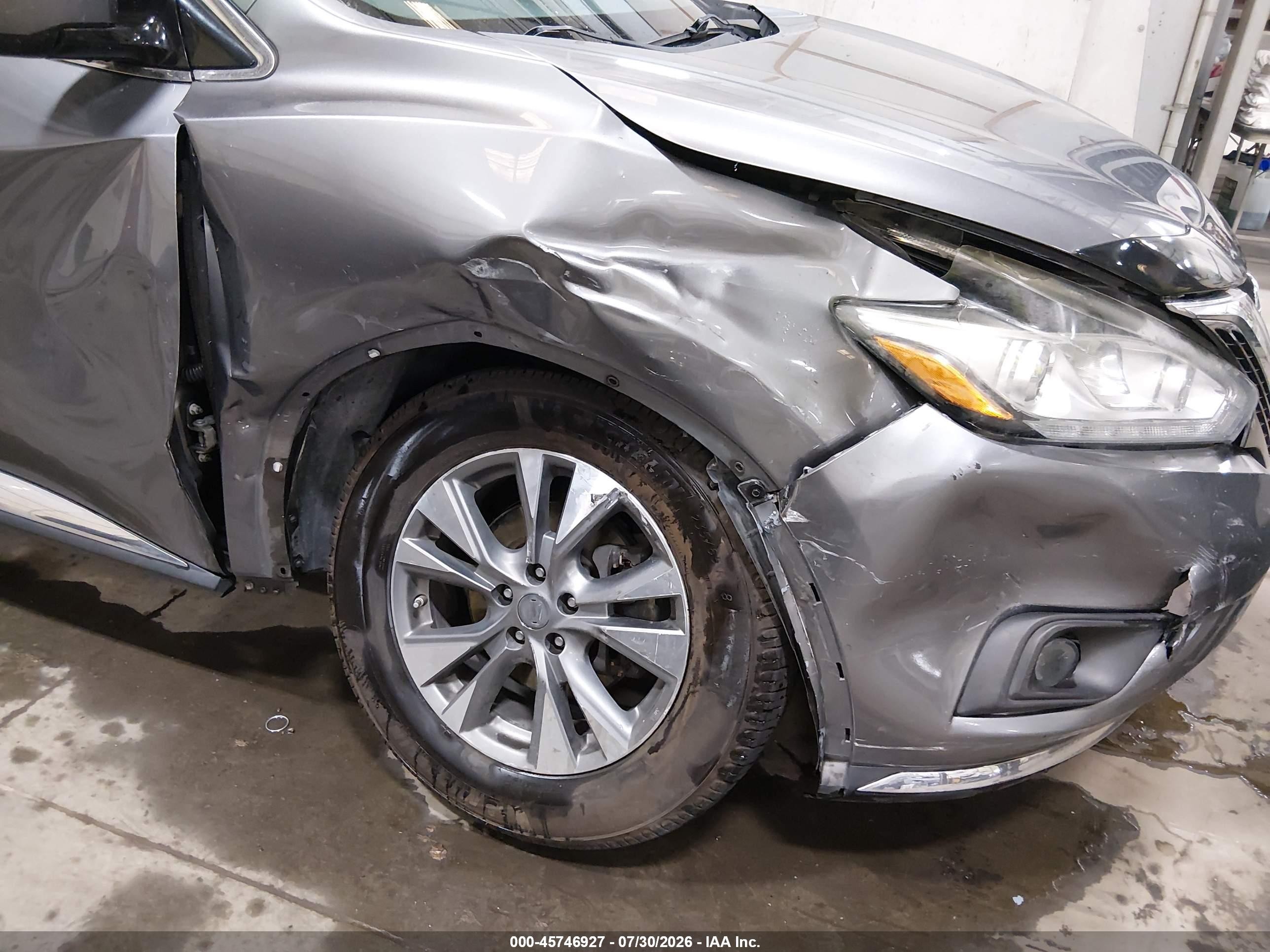 2015 Nissan Murano Sl Gray vin: 5N1AZ2MH8FN225697
