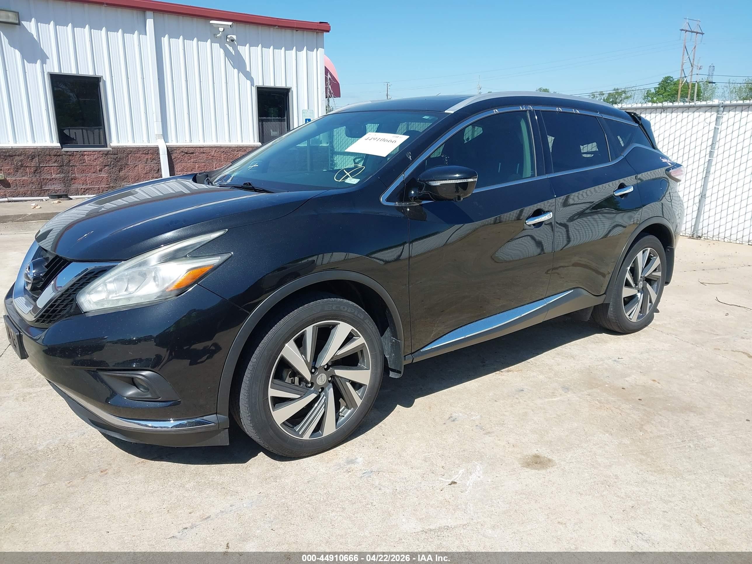 2015 Nissan Murano Platinum Black vin: 5N1AZ2MH8FN230401