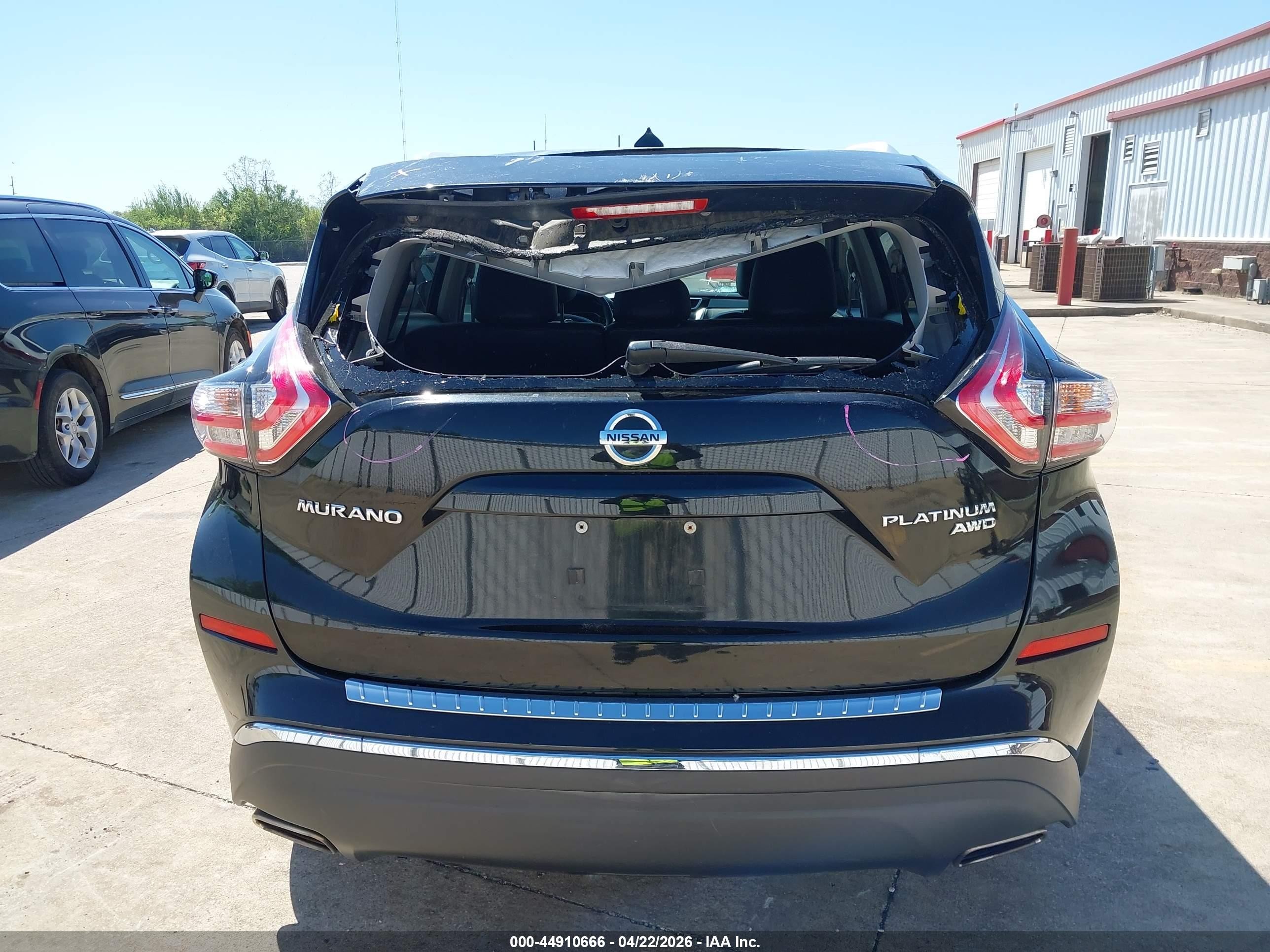 2015 Nissan Murano Platinum Black vin: 5N1AZ2MH8FN230401