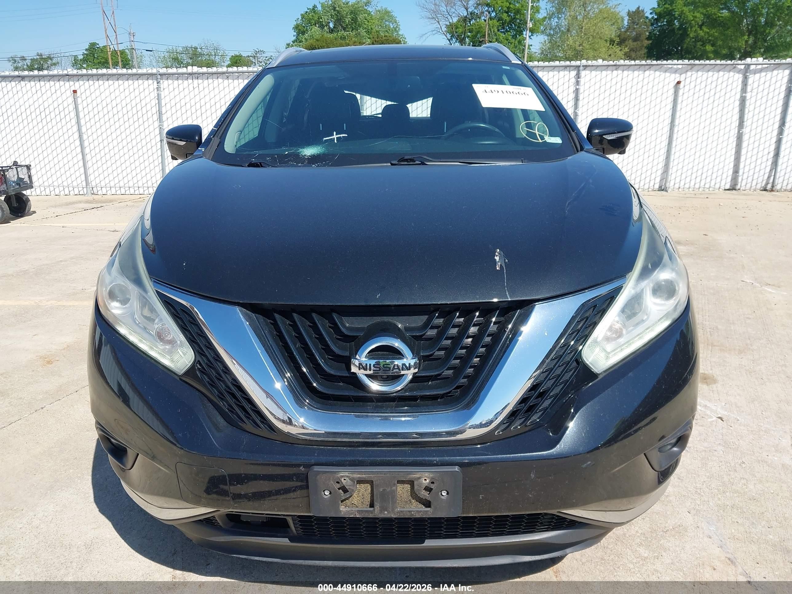 2015 Nissan Murano Platinum Black vin: 5N1AZ2MH8FN230401