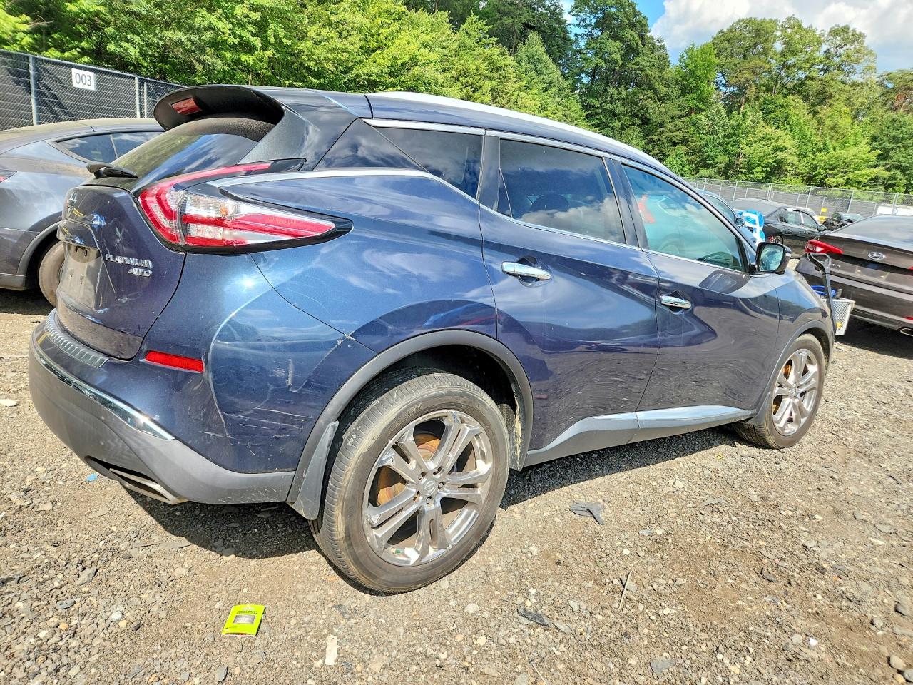 2015 Nissan Murano Platinum Blue vin: 5N1AZ2MH8FN240832