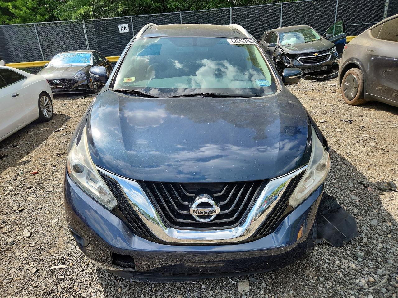 2015 Nissan Murano Platinum Blue vin: 5N1AZ2MH8FN240832