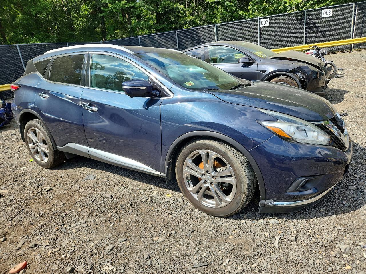 2015 Nissan Murano Platinum Blue vin: 5N1AZ2MH8FN240832