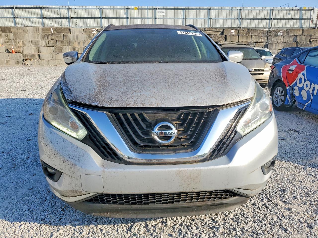2015 Nissan Murano Sv Серый vin: 5N1AZ2MH8FN242113