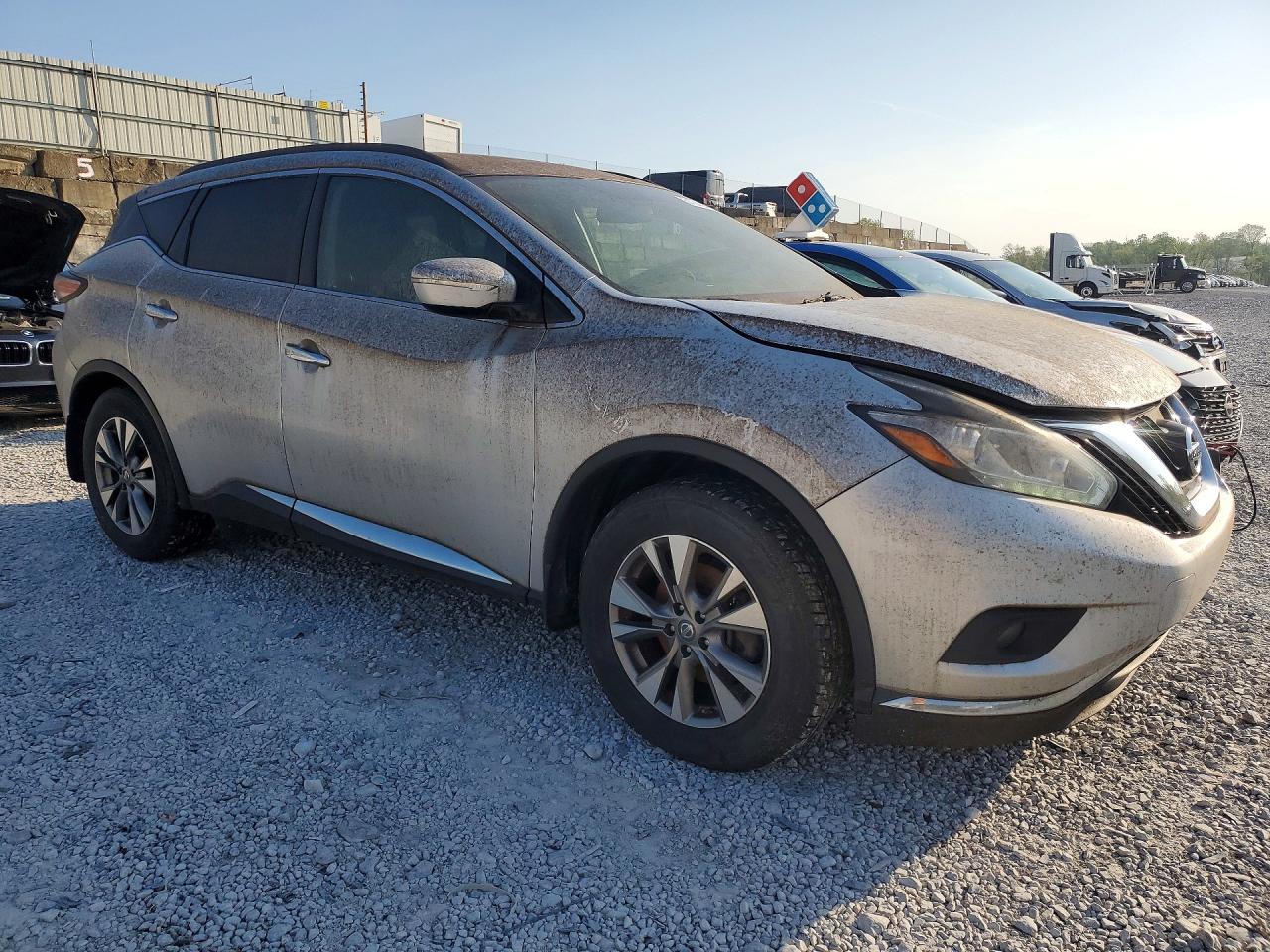 2015 Nissan Murano Sv Серый vin: 5N1AZ2MH8FN242113