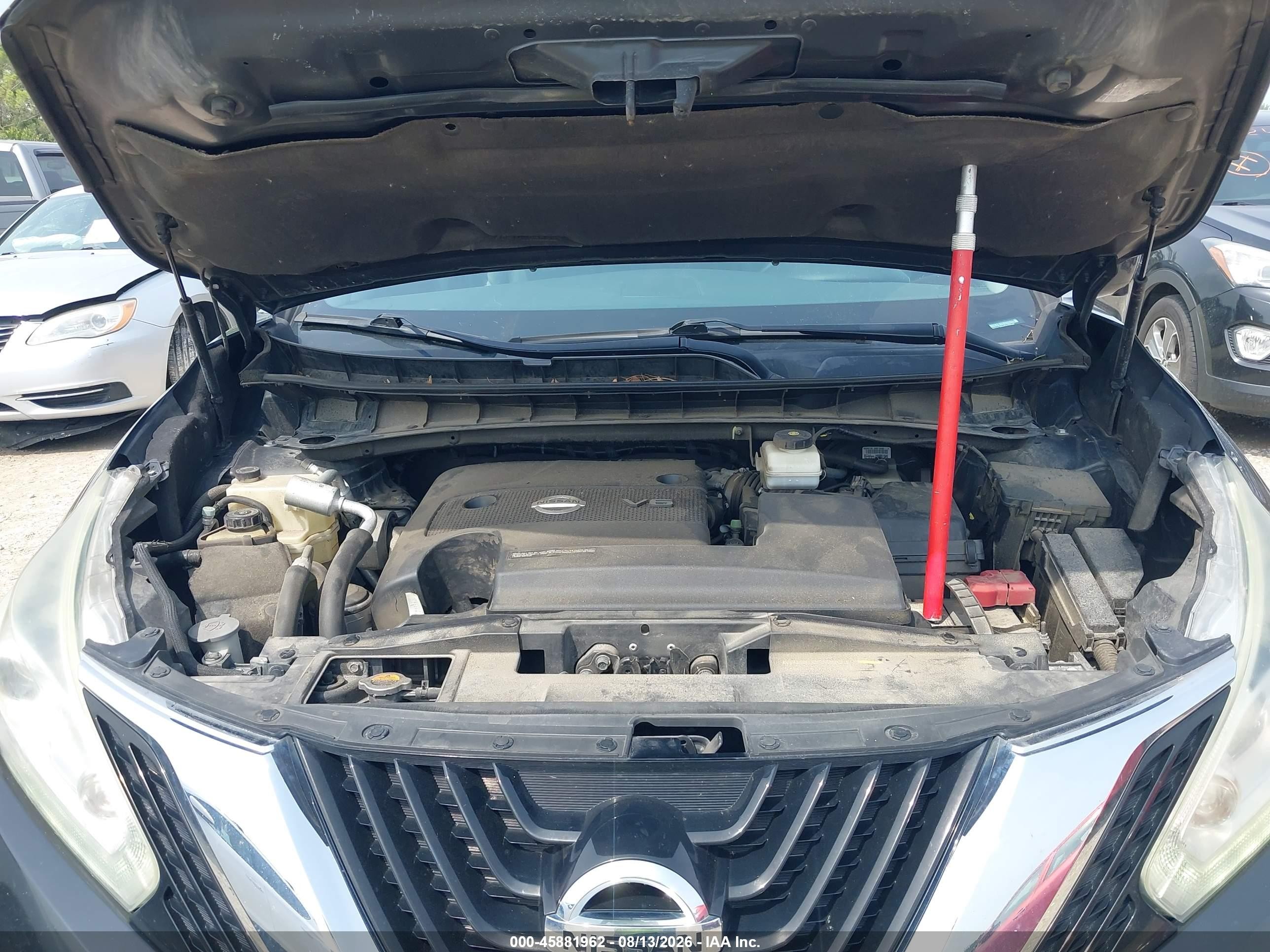 2015 Nissan Murano Platinum Черный vin: 5N1AZ2MH8FN259140
