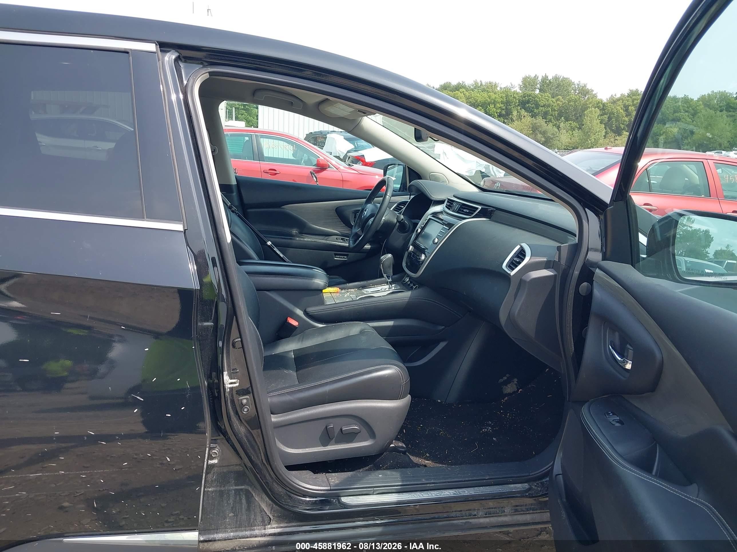2015 Nissan Murano Platinum Черный vin: 5N1AZ2MH8FN259140