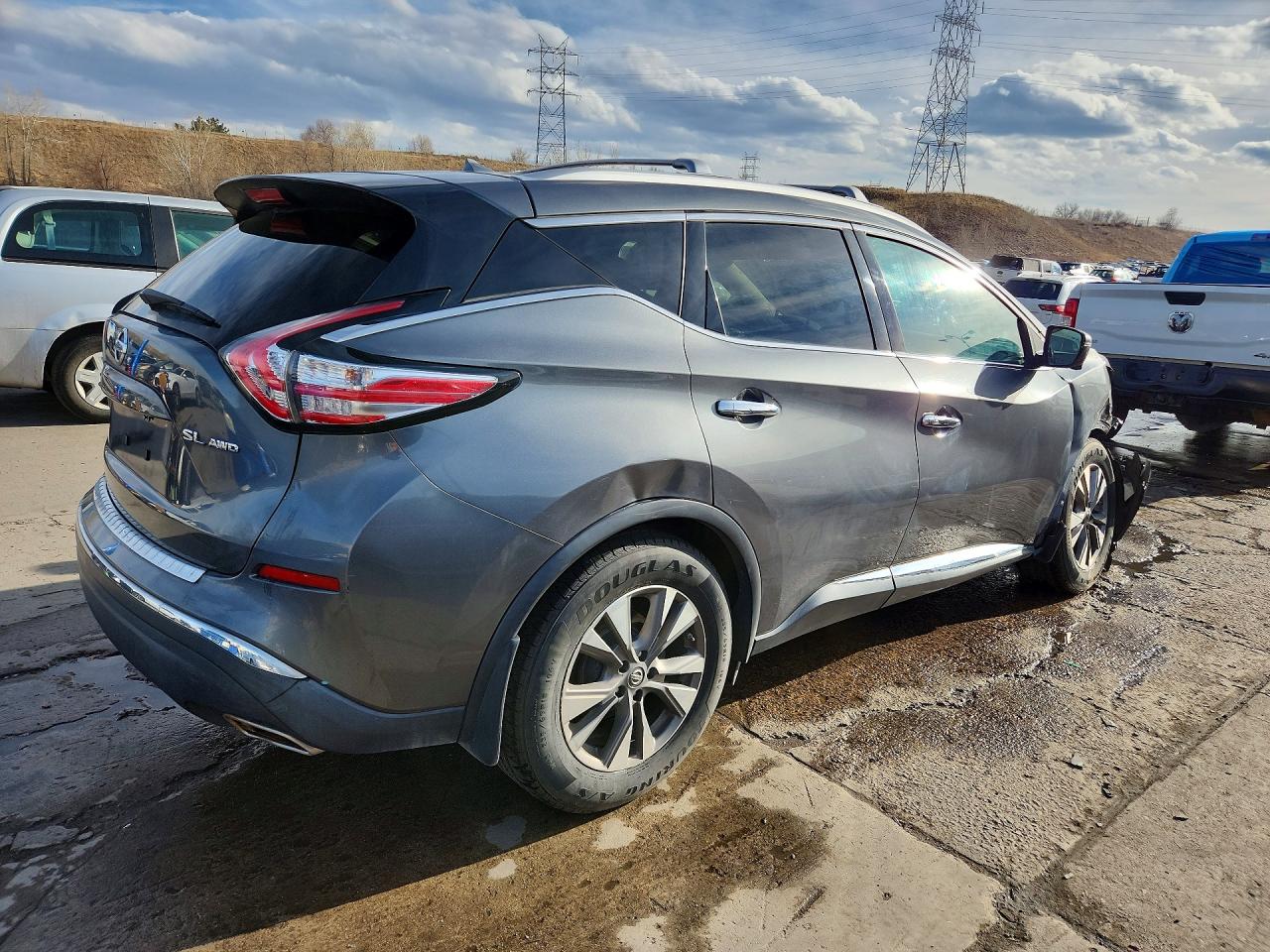 2015 Nissan Murano Sl Gray vin: 5N1AZ2MH8FN264922