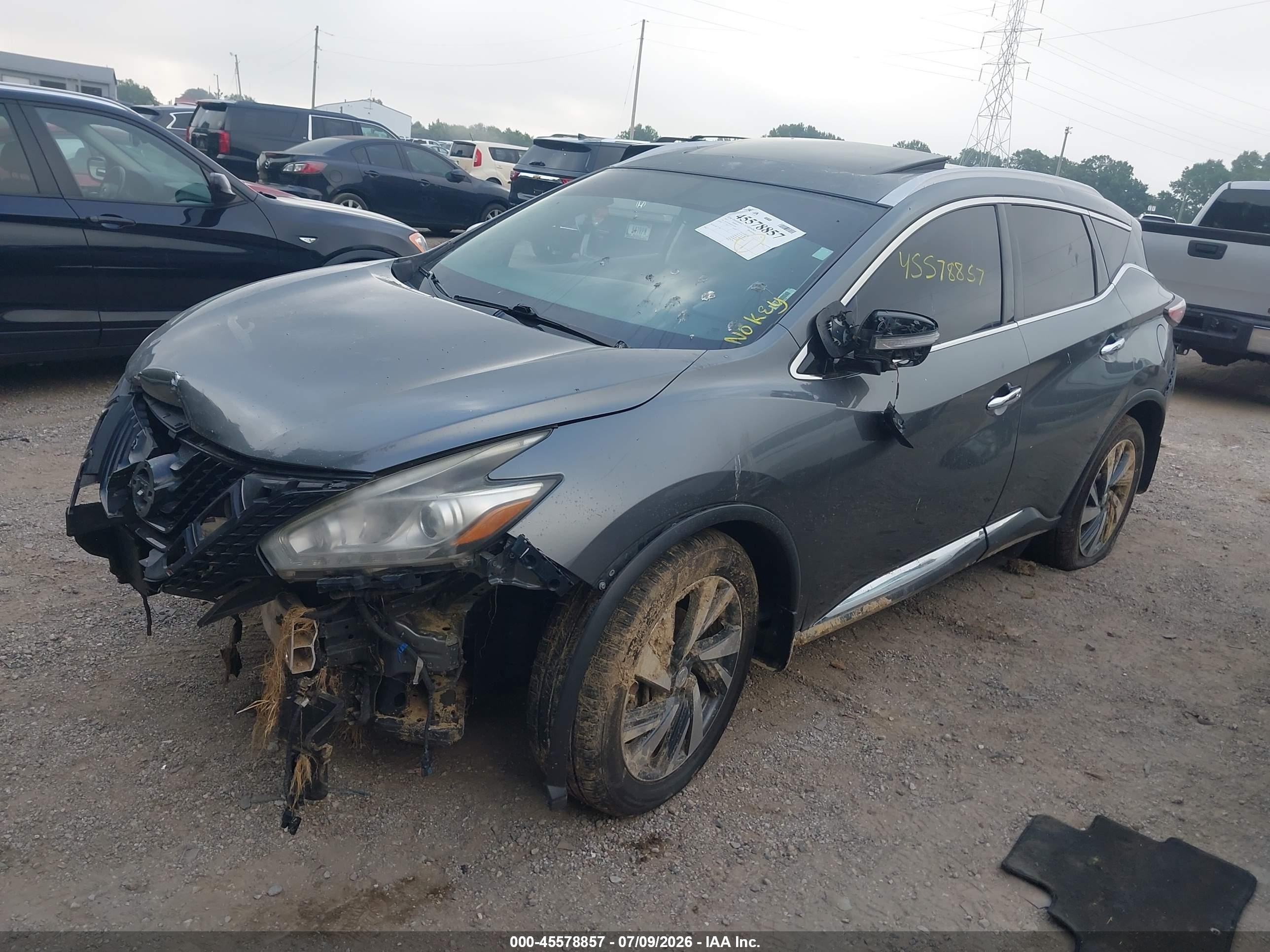2015 Nissan Murano Platinum Gray vin: 5N1AZ2MH8FN272020