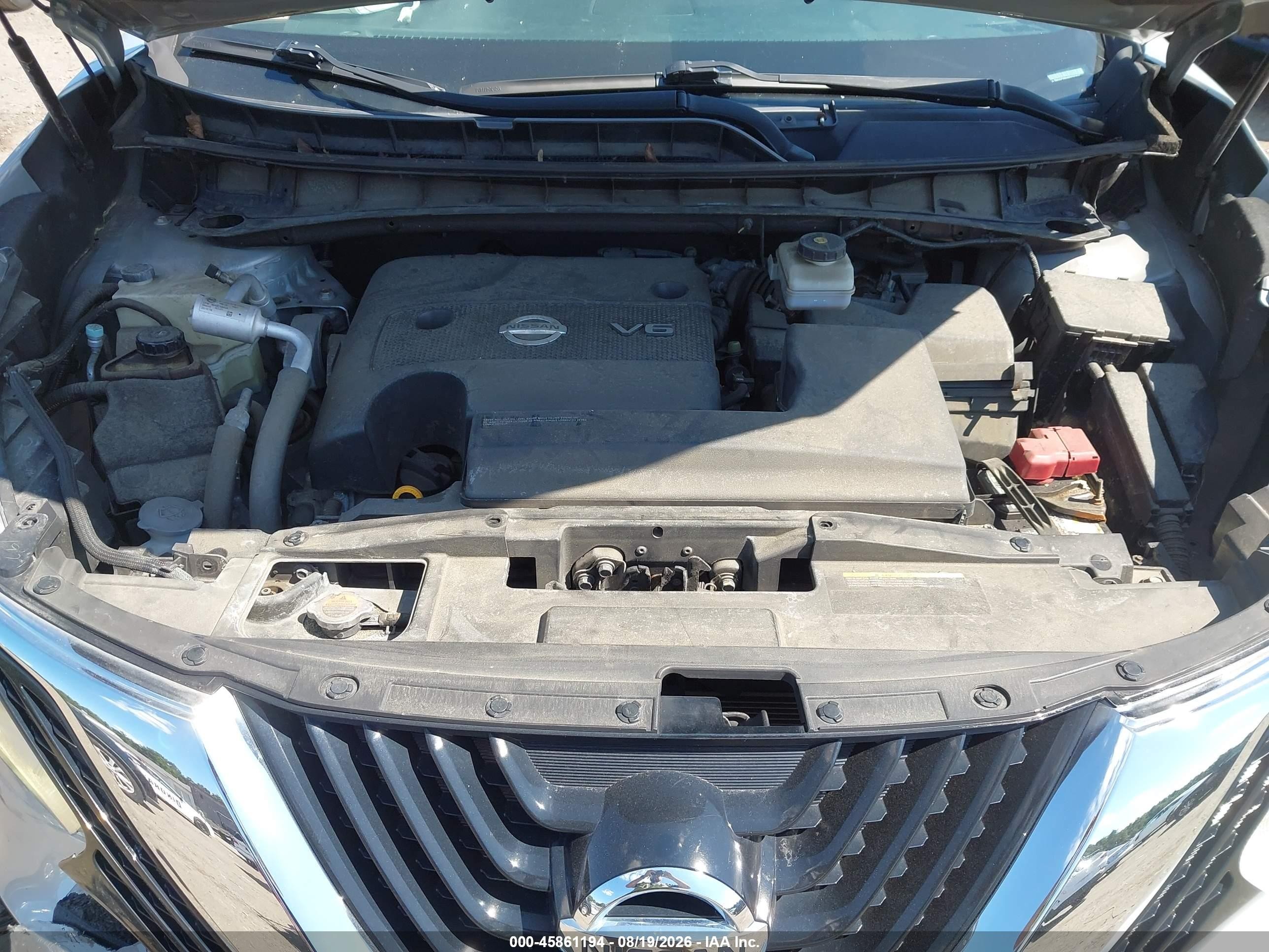 2015 Nissan Murano S Silver vin: 5N1AZ2MH8FN281879