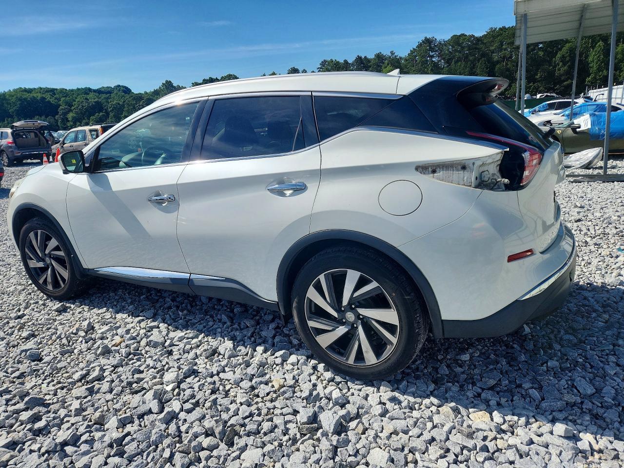 2015 Nissan Murano Platinum White vin: 5N1AZ2MH8FN283096