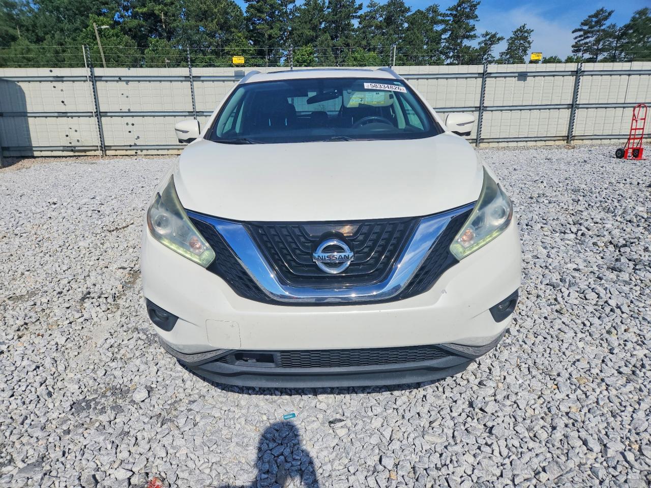 2015 Nissan Murano Platinum White vin: 5N1AZ2MH8FN283096