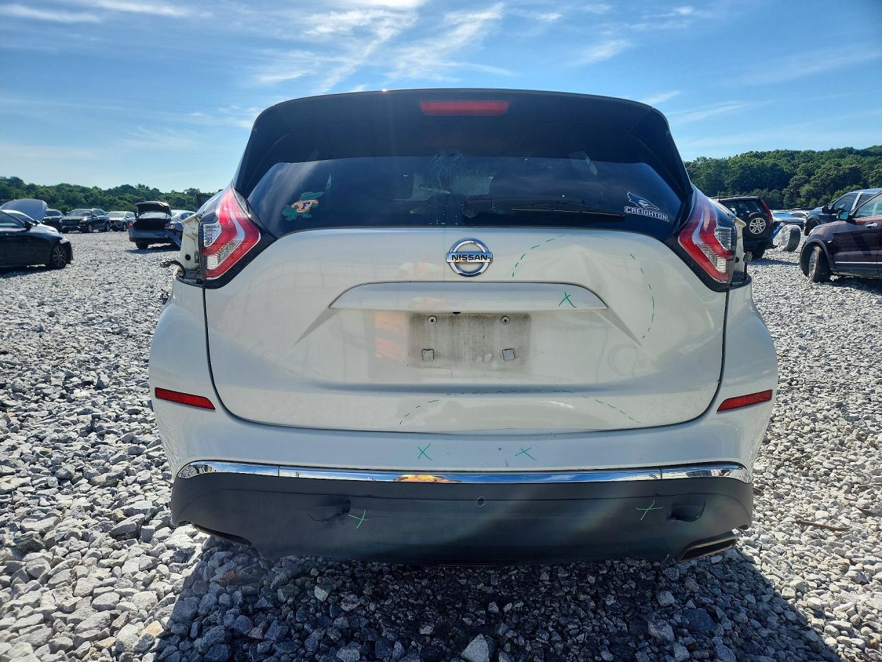 2015 Nissan Murano Platinum White vin: 5N1AZ2MH8FN283096