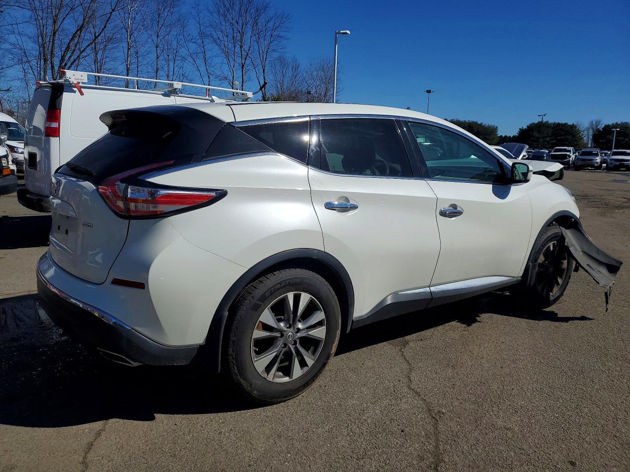 2015 Nissan Murano S White vin: 5N1AZ2MH8FN284166
