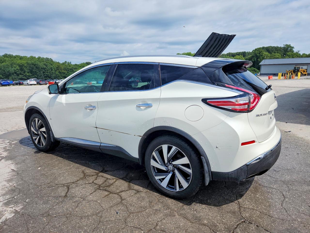 2015 Nissan Murano Platinum White vin: 5N1AZ2MH8FN284250
