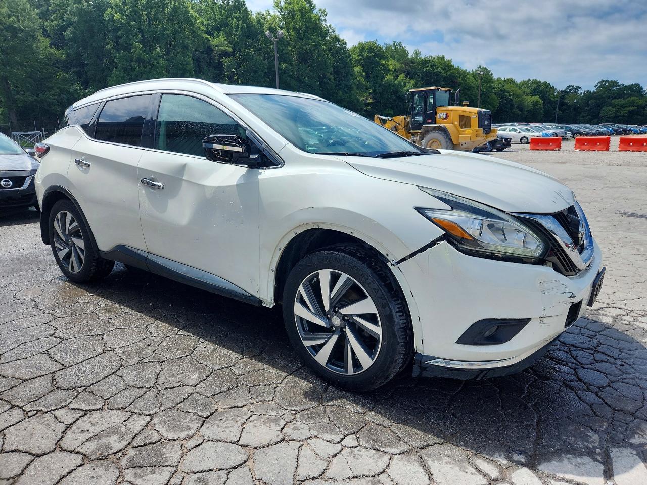 2015 Nissan Murano Platinum White vin: 5N1AZ2MH8FN284250