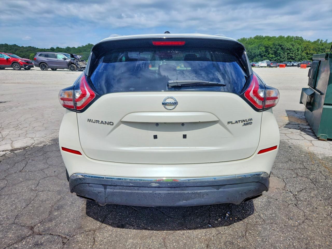 2015 Nissan Murano Platinum White vin: 5N1AZ2MH8FN284250