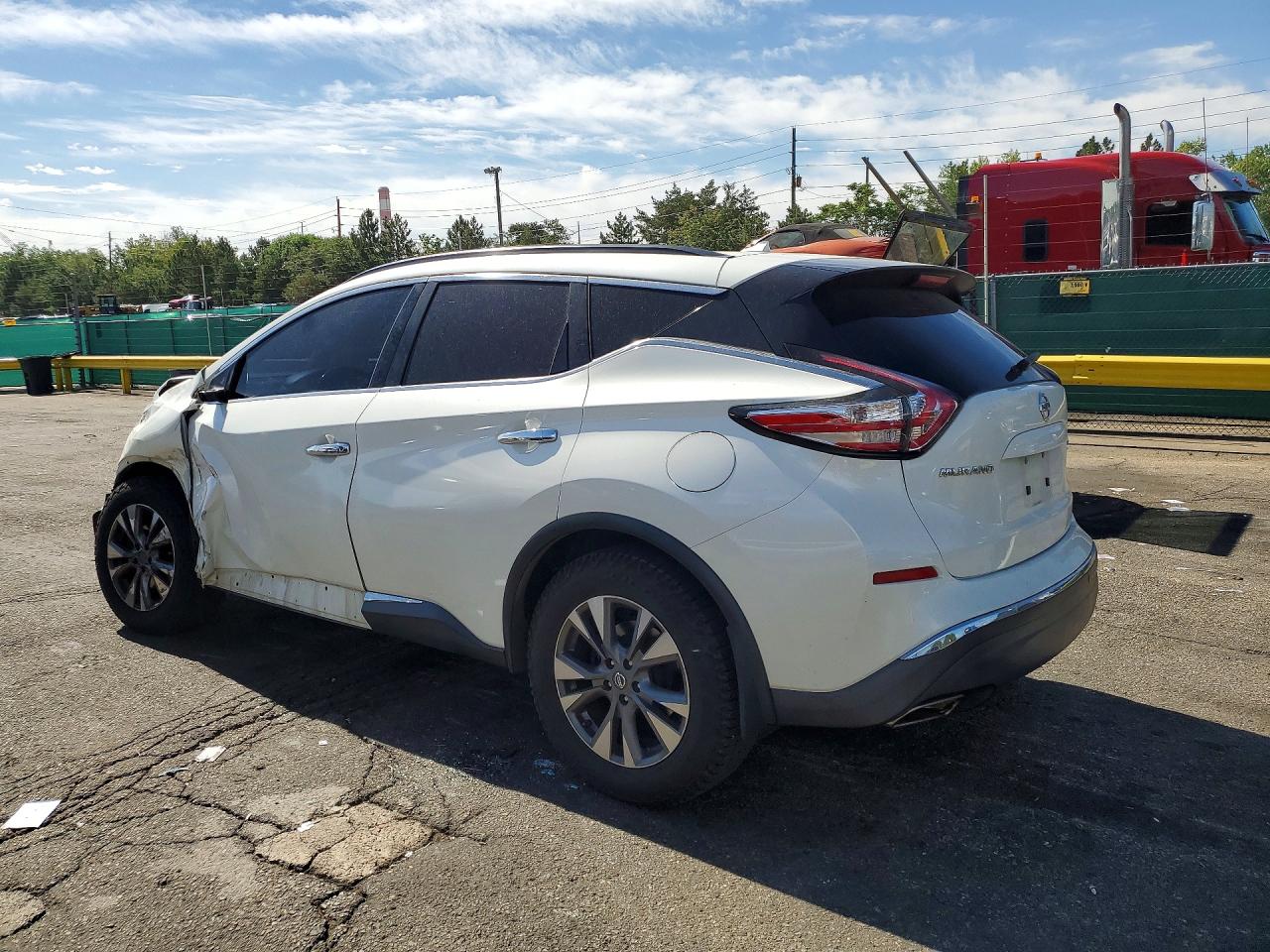 2015 Nissan Murano Sv White vin: 5N1AZ2MH8FN288895