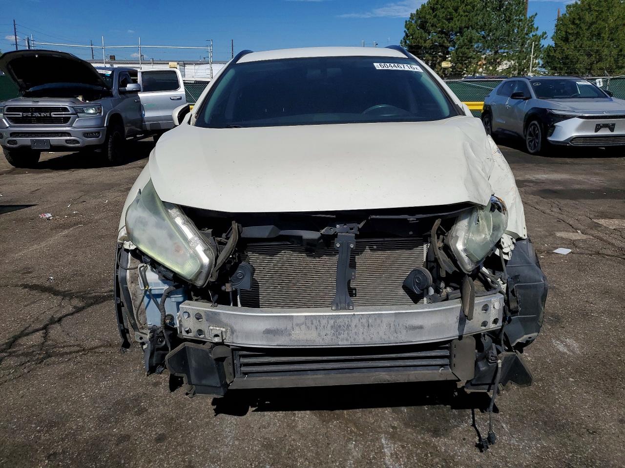 2015 Nissan Murano Sv White vin: 5N1AZ2MH8FN288895