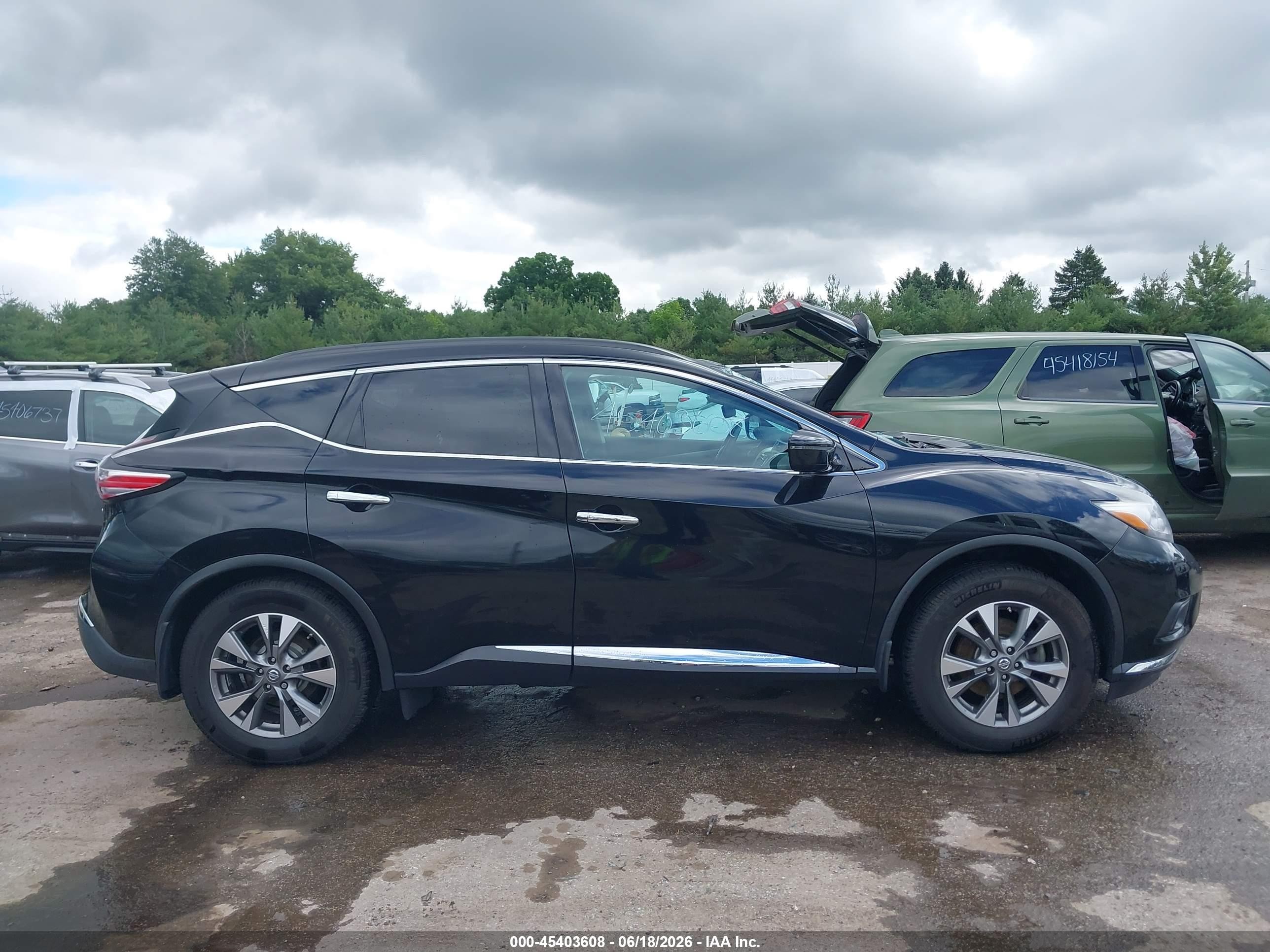 2015 Nissan Murano Sv Black vin: 5N1AZ2MH8FN290548