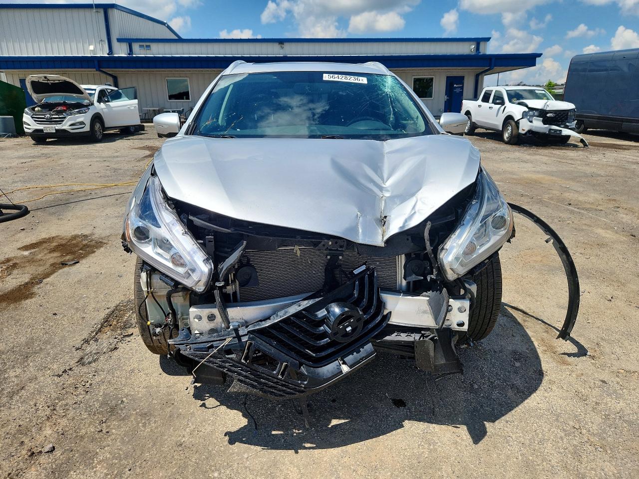 2015 Nissan Murano Sl Silver vin: 5N1AZ2MH9FN202137