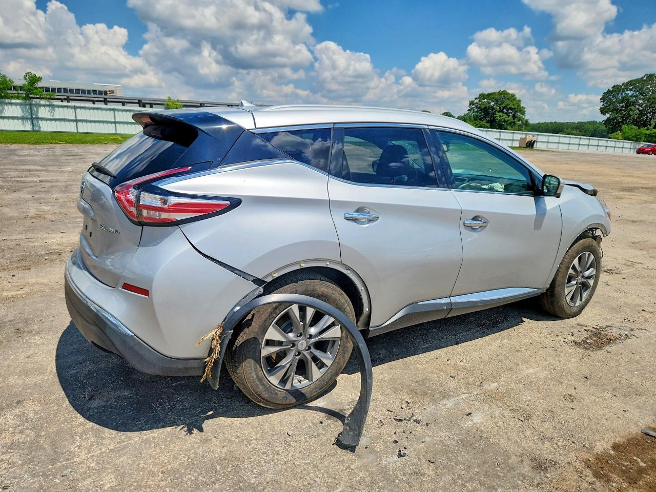 2015 Nissan Murano Sl Silver vin: 5N1AZ2MH9FN202137