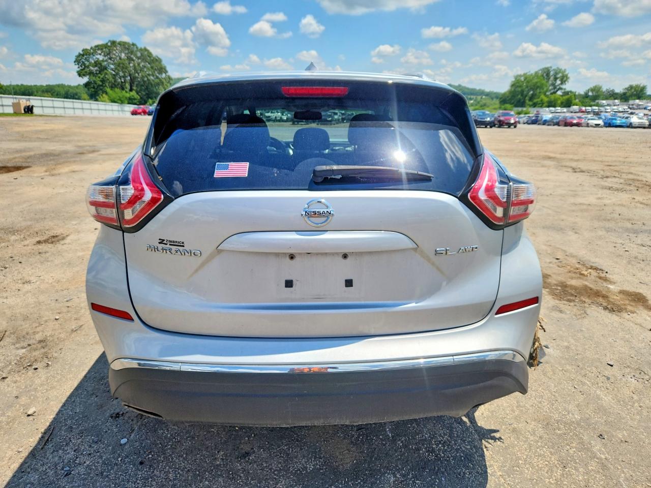 2015 Nissan Murano Sl Silver vin: 5N1AZ2MH9FN202137