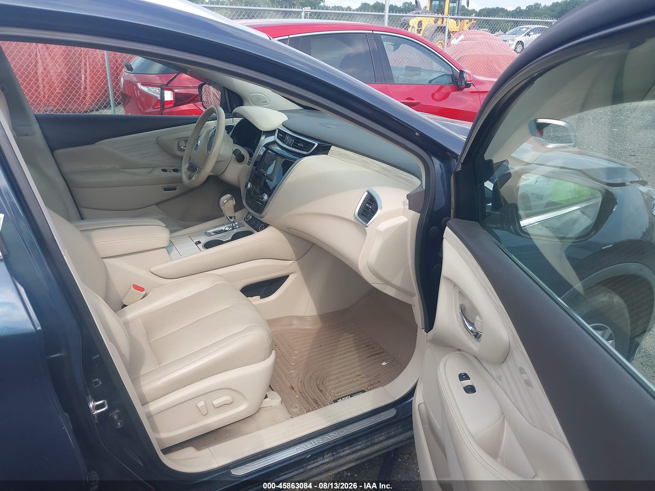 2015 Nissan Murano Sl Синий vin: 5N1AZ2MH9FN216698