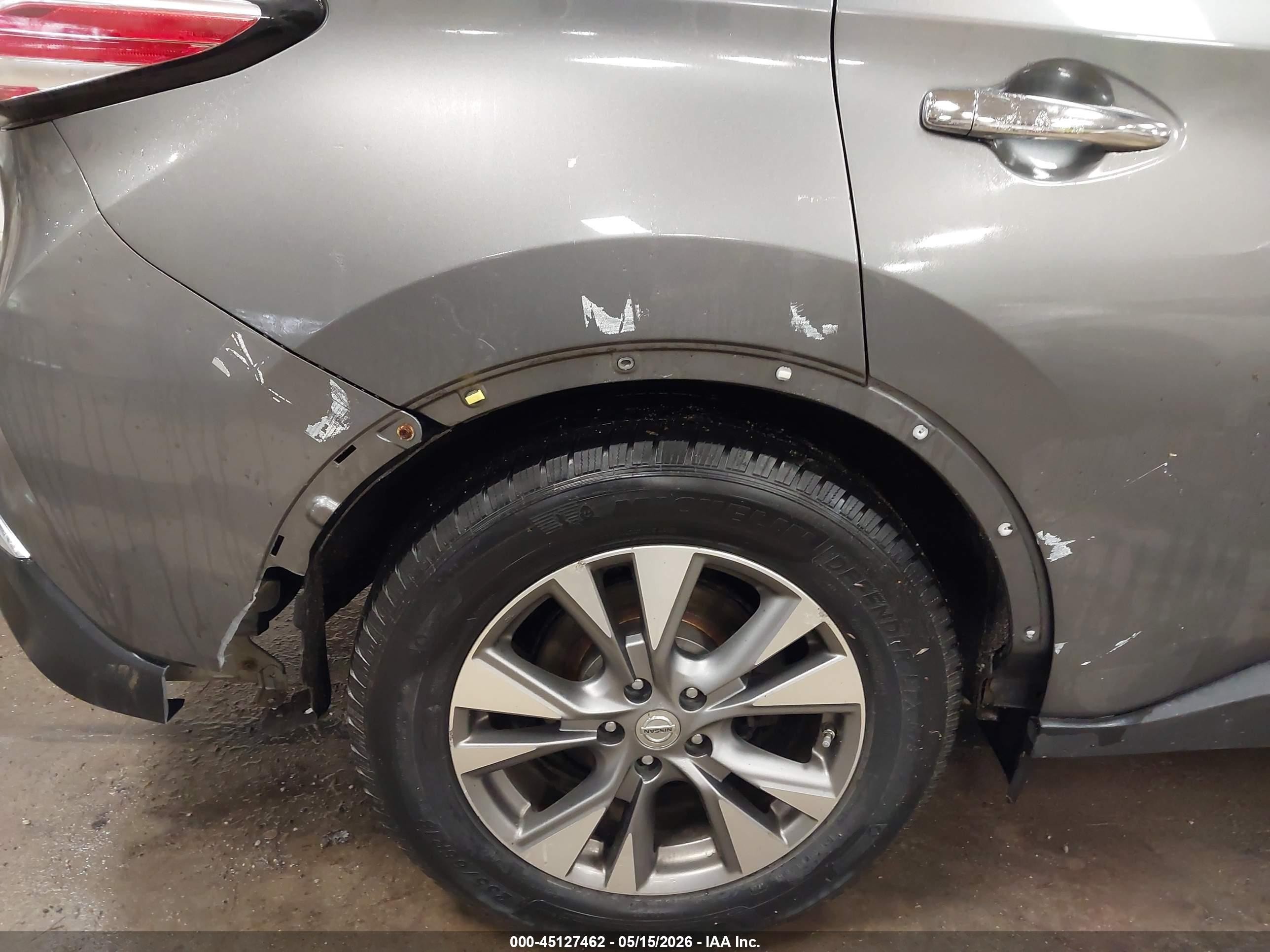 2015 Nissan Murano Sl Gray vin: 5N1AZ2MH9FN217463