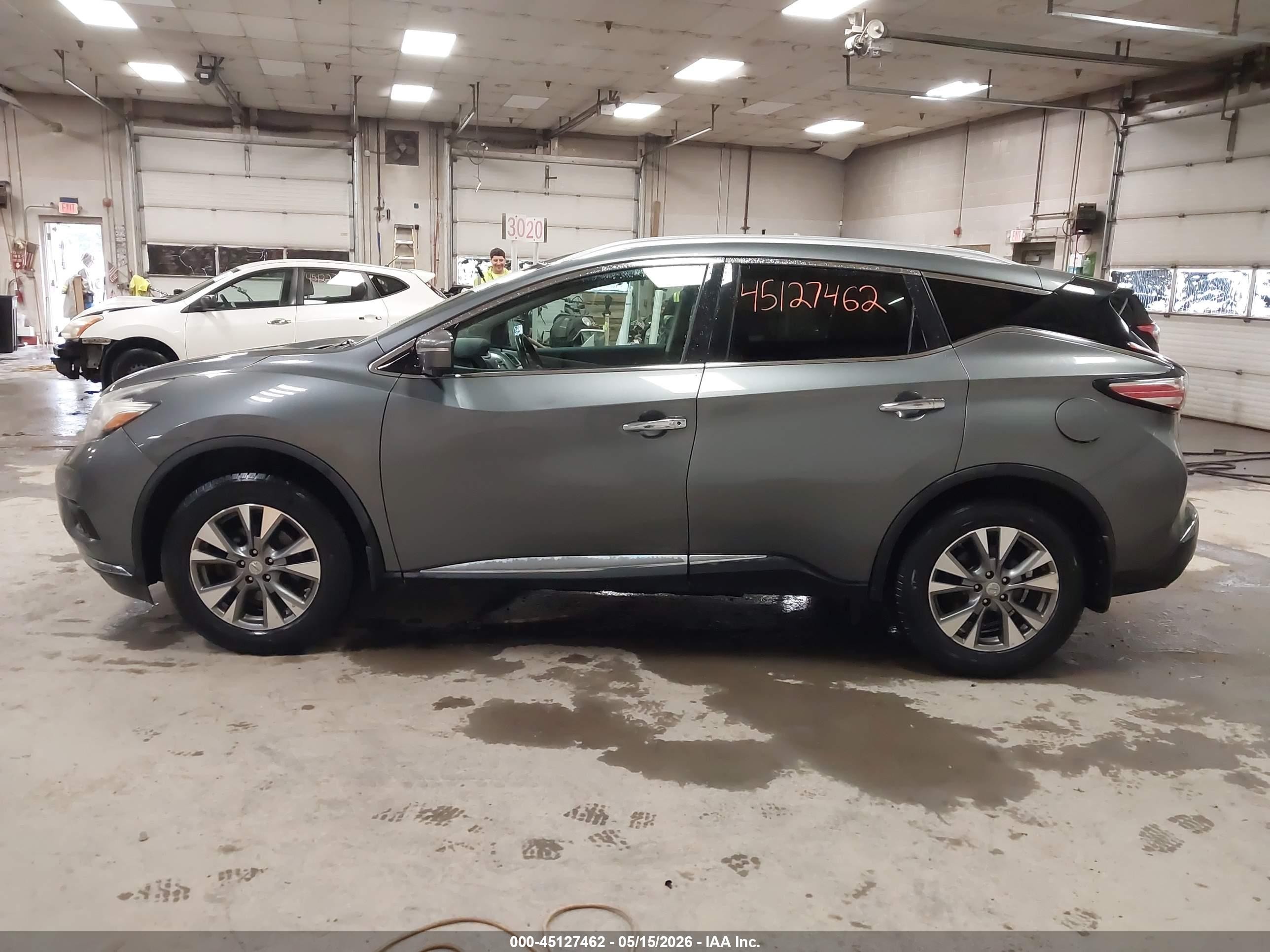 2015 Nissan Murano Sl Gray vin: 5N1AZ2MH9FN217463