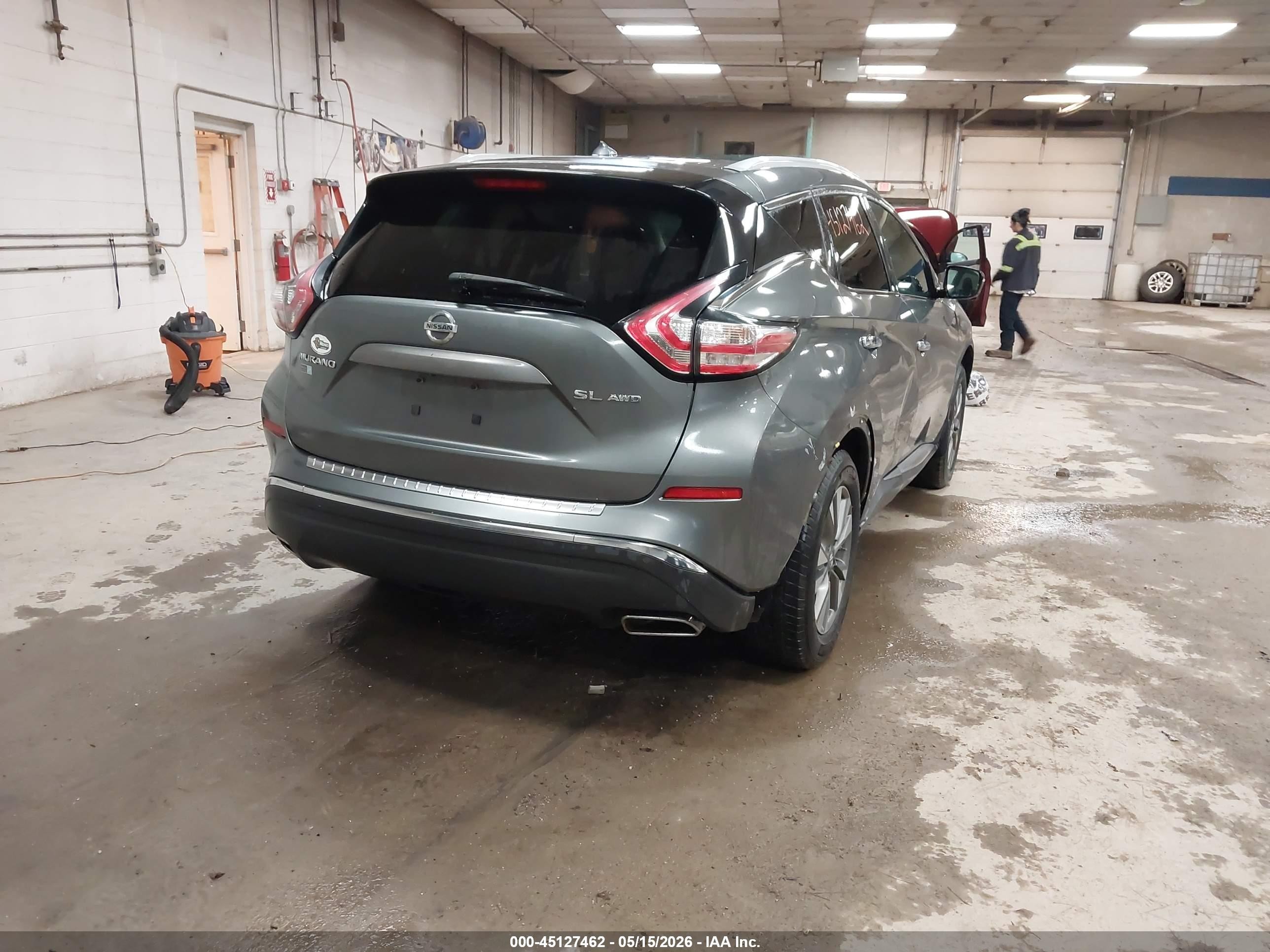 2015 Nissan Murano Sl Gray vin: 5N1AZ2MH9FN217463