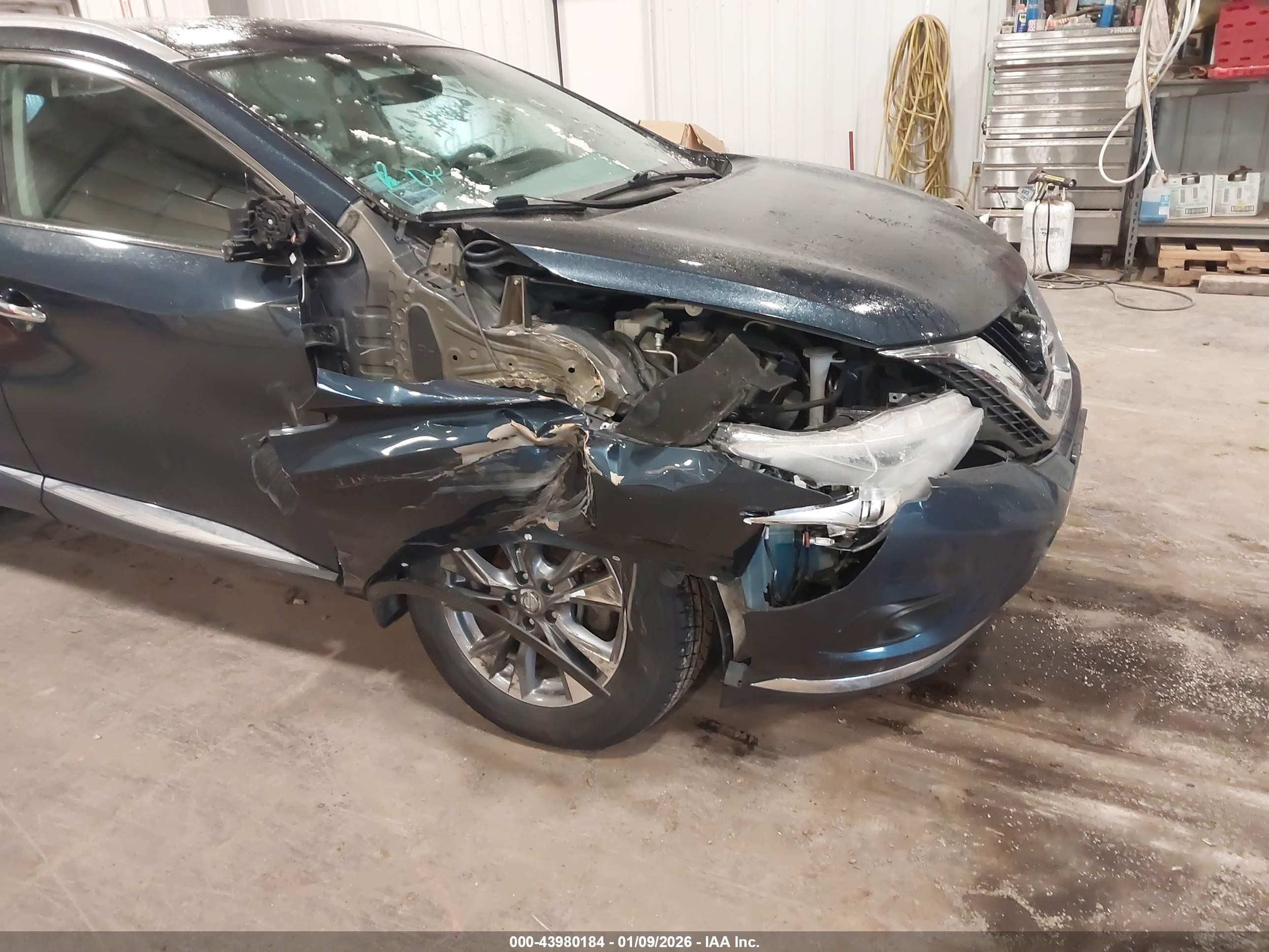 2015 Nissan Murano Sl Blue vin: 5N1AZ2MH9FN219231