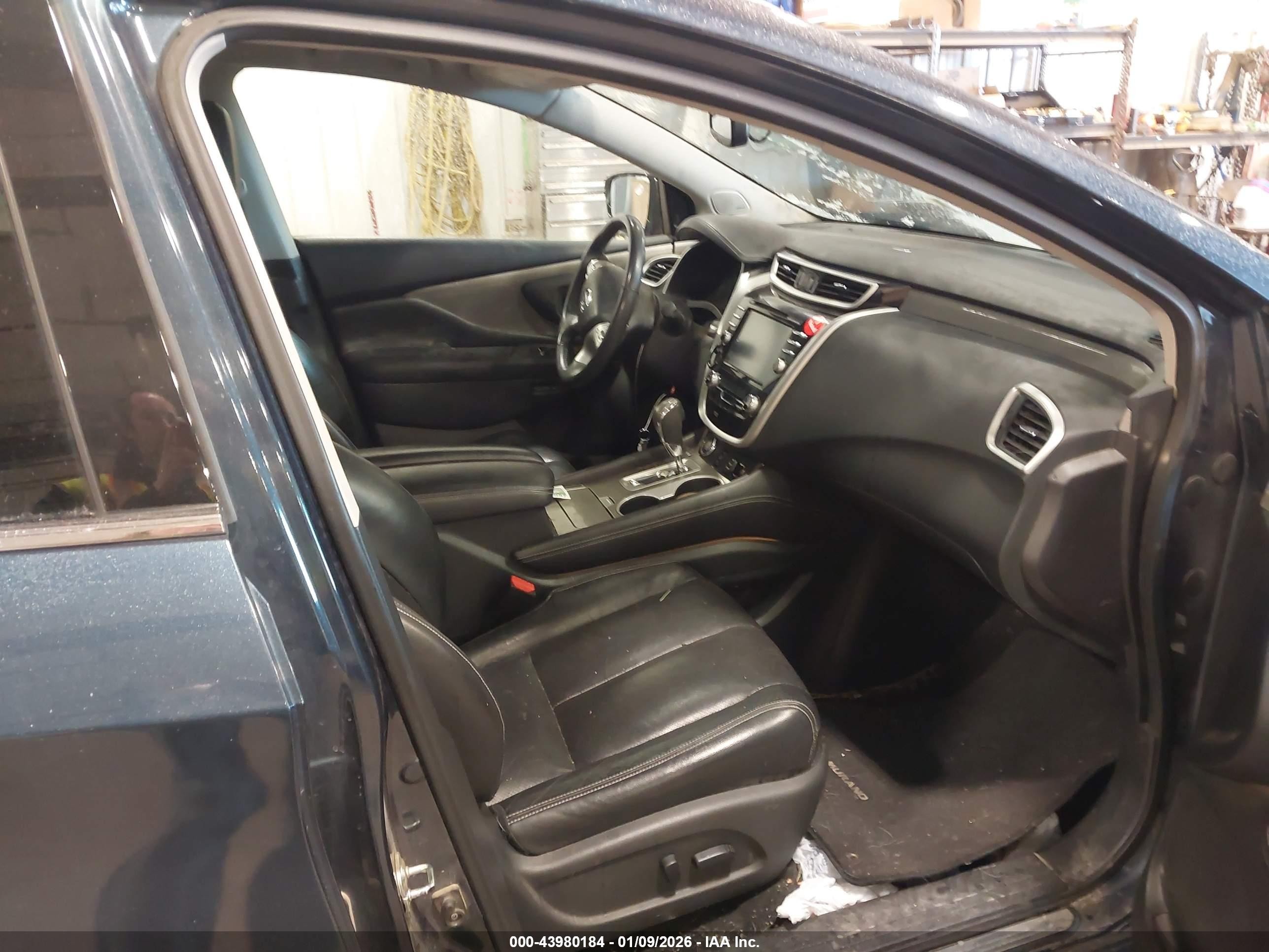 2015 Nissan Murano Sl Blue vin: 5N1AZ2MH9FN219231