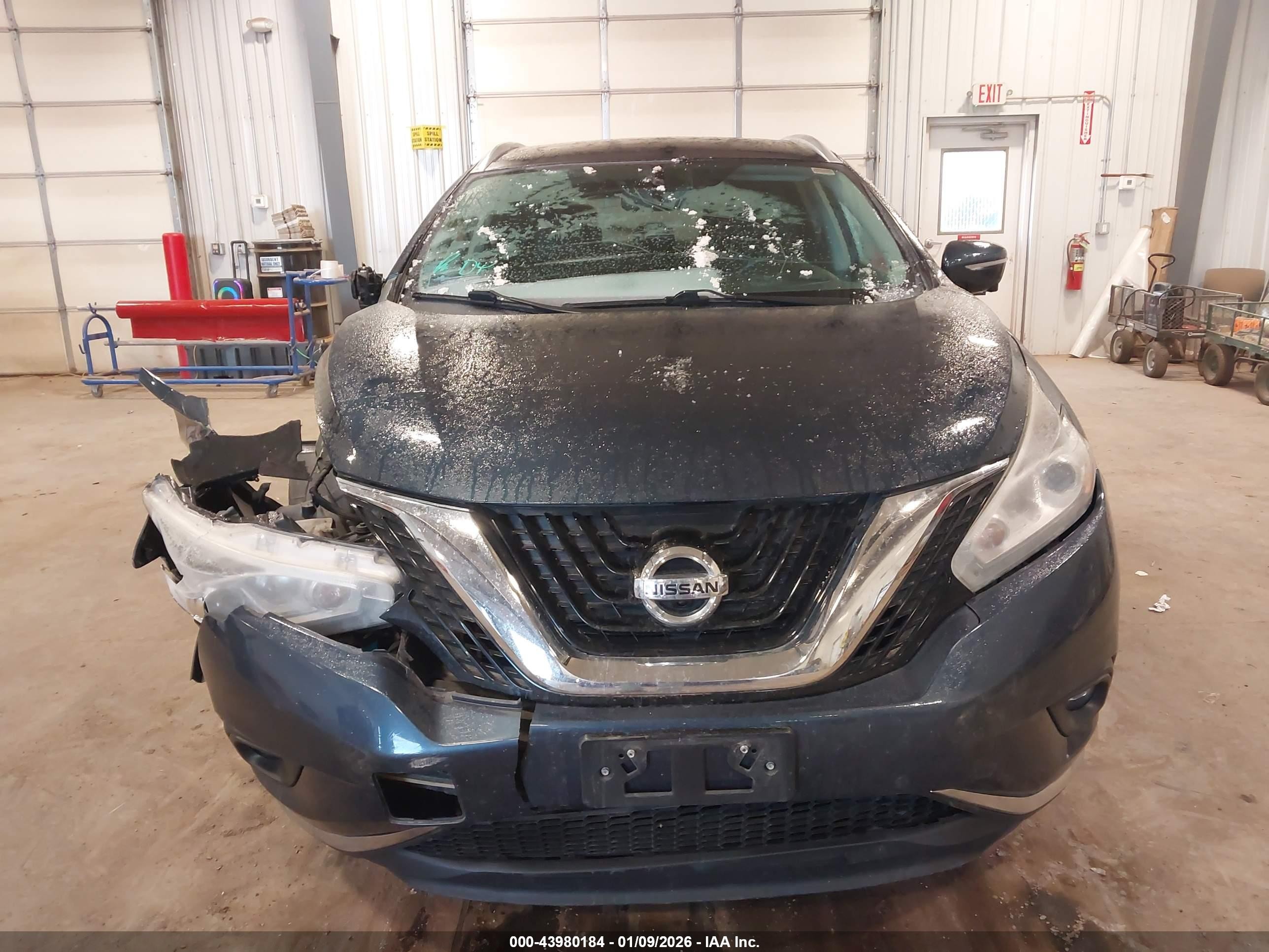 2015 Nissan Murano Sl Blue vin: 5N1AZ2MH9FN219231