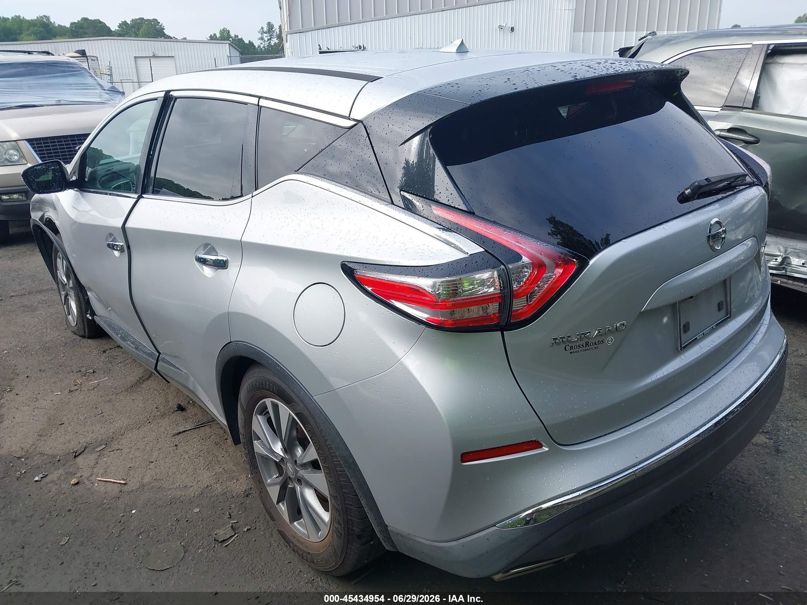 2015 Nissan Murano S Silver vin: 5N1AZ2MH9FN219357