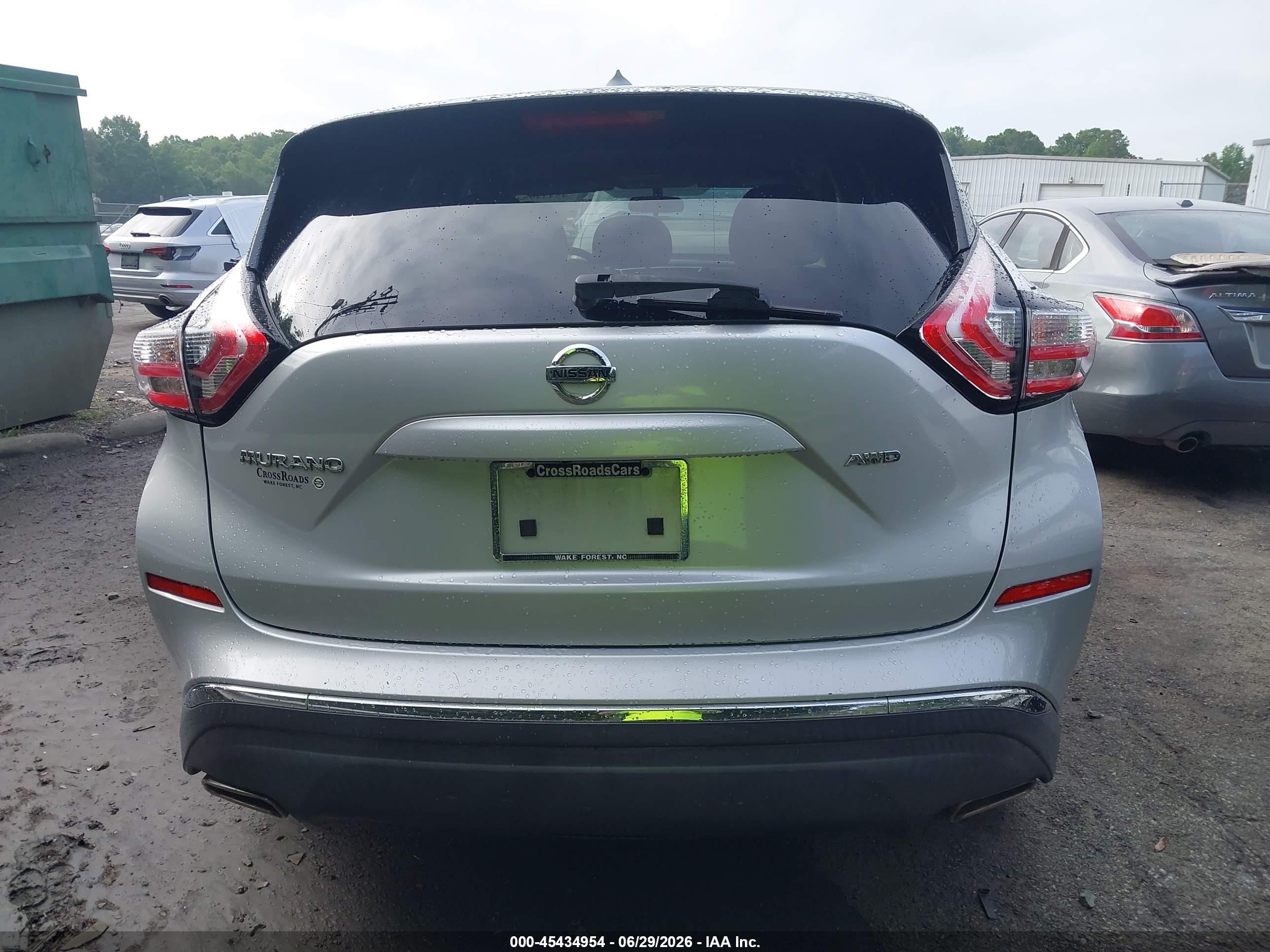 2015 Nissan Murano S Silver vin: 5N1AZ2MH9FN219357