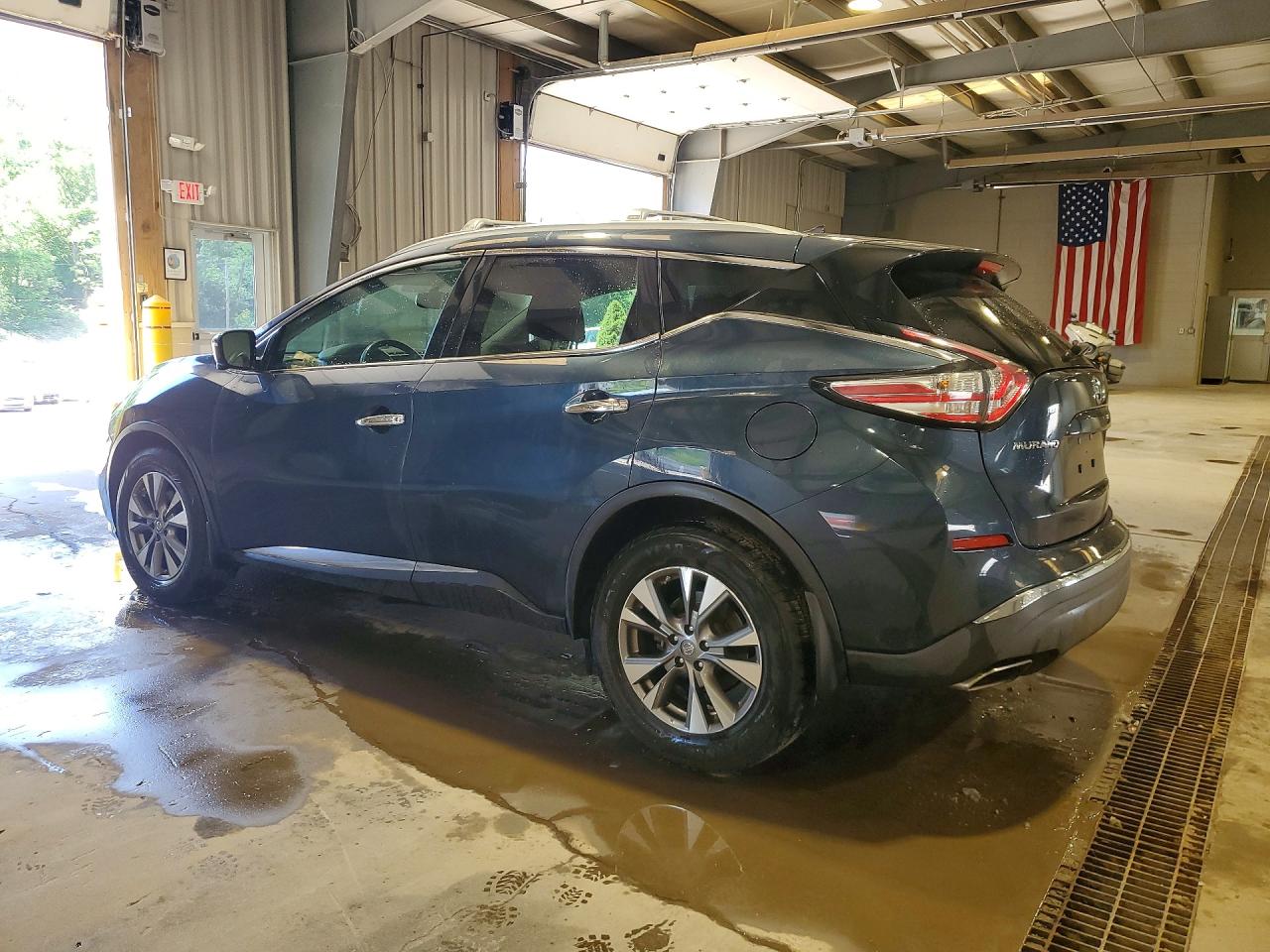 2015 Nissan Murano Sl Blue vin: 5N1AZ2MH9FN221108