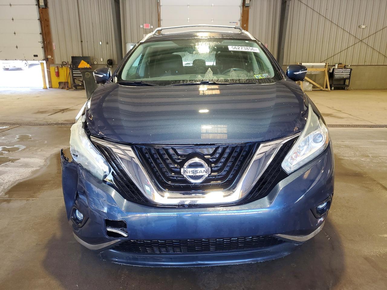 2015 Nissan Murano Sl Blue vin: 5N1AZ2MH9FN221108